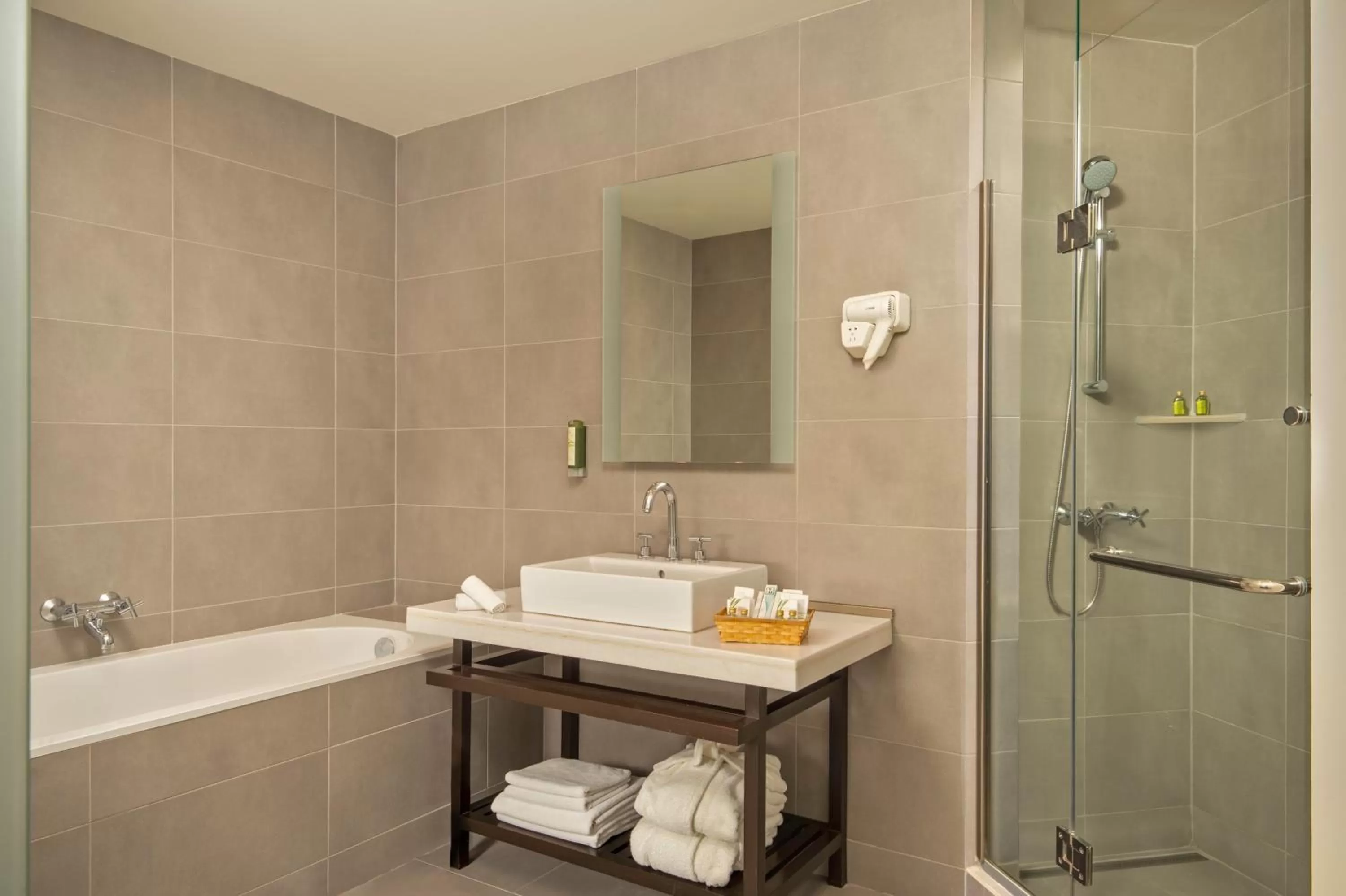 Shower in Tufenkian Historic Yerevan Hotel