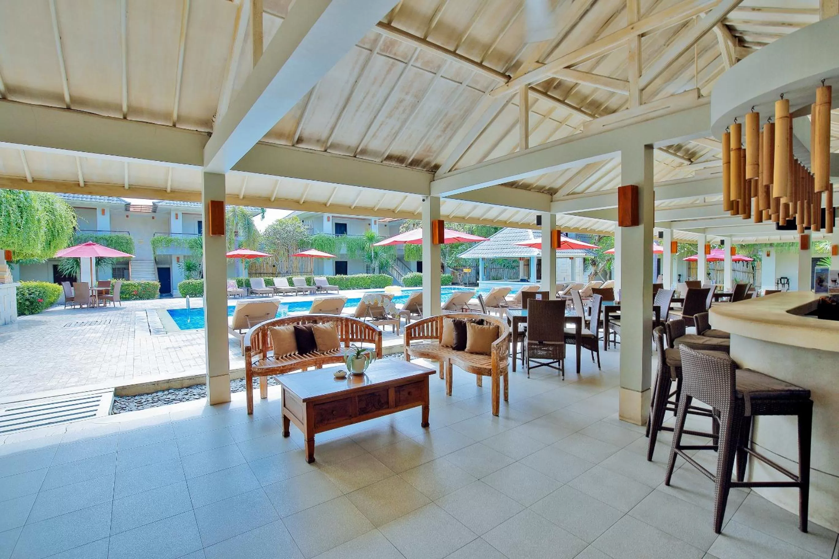 Lobby or reception in Dewi Sri Hotel