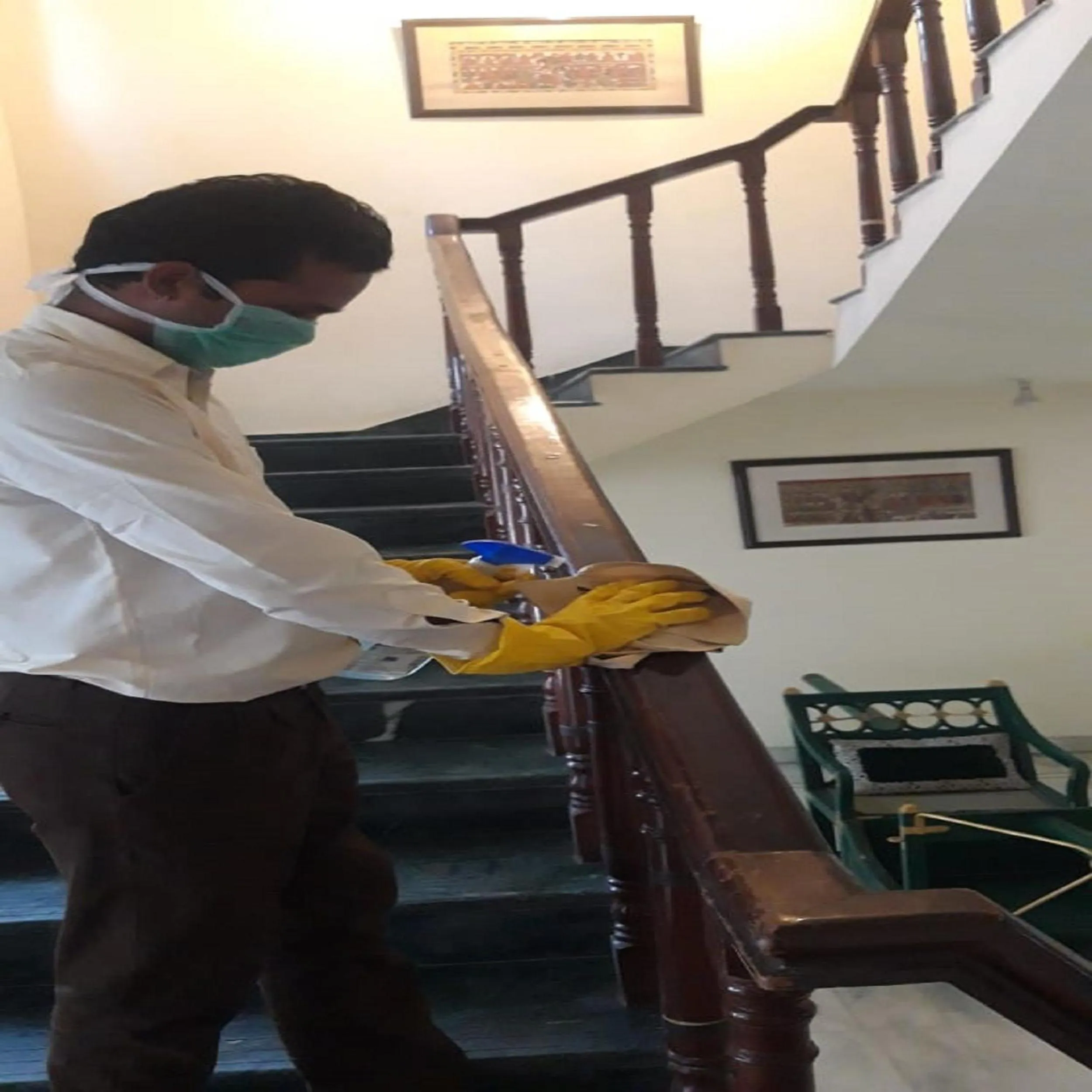 Staff in The Hadoti Palace, Bundi