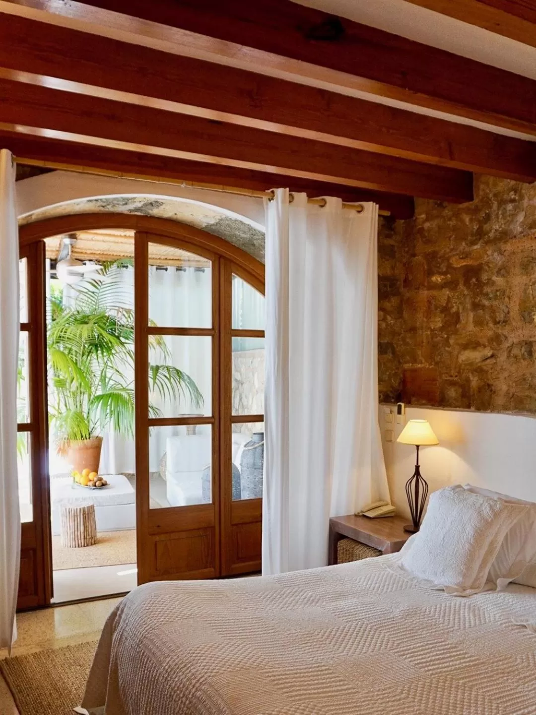 Bedroom, Bed in Cases de Son Barbassa Hotel & Restaurant