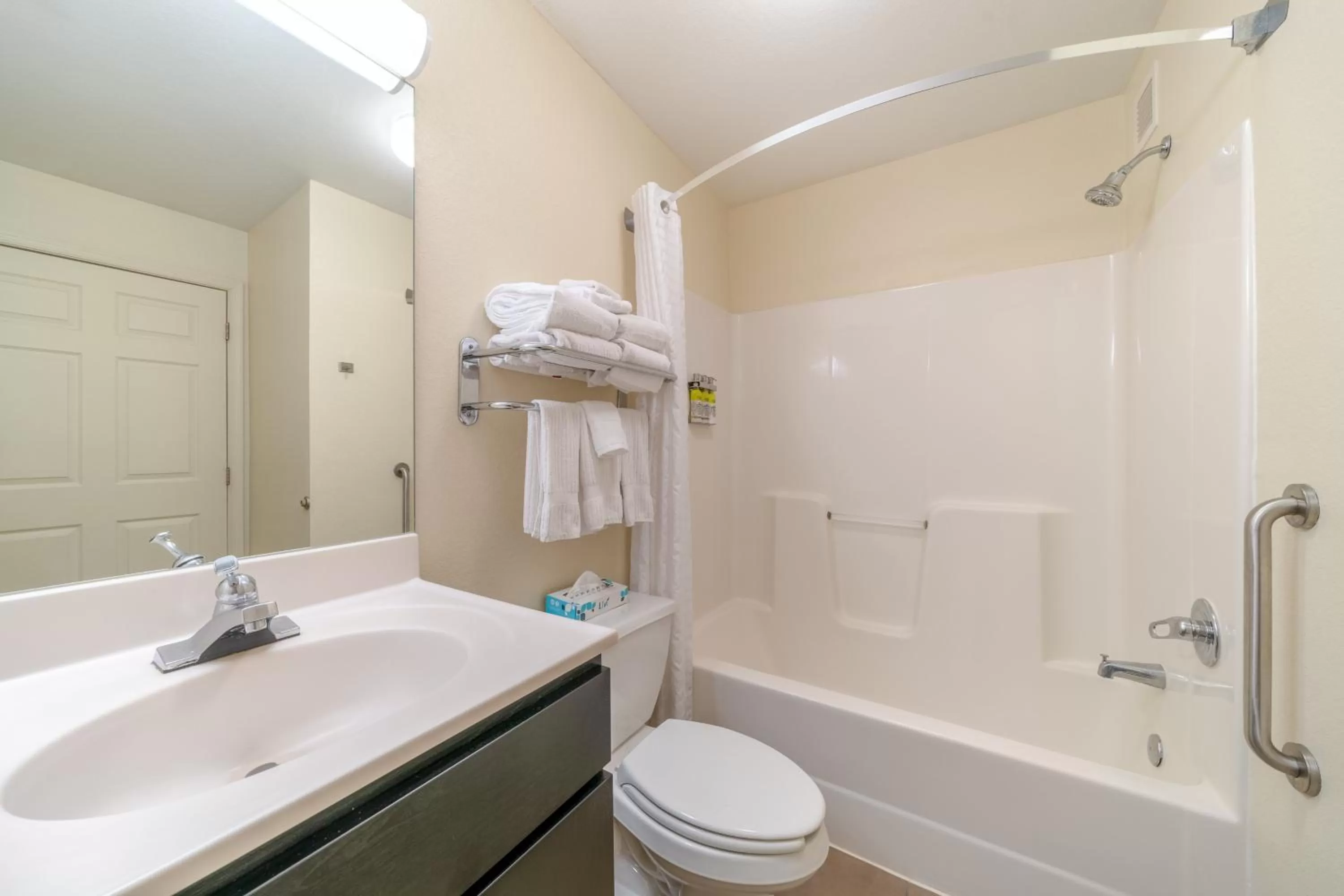 Bathroom in Candlewood Suites Washington-Fairfax by IHG
