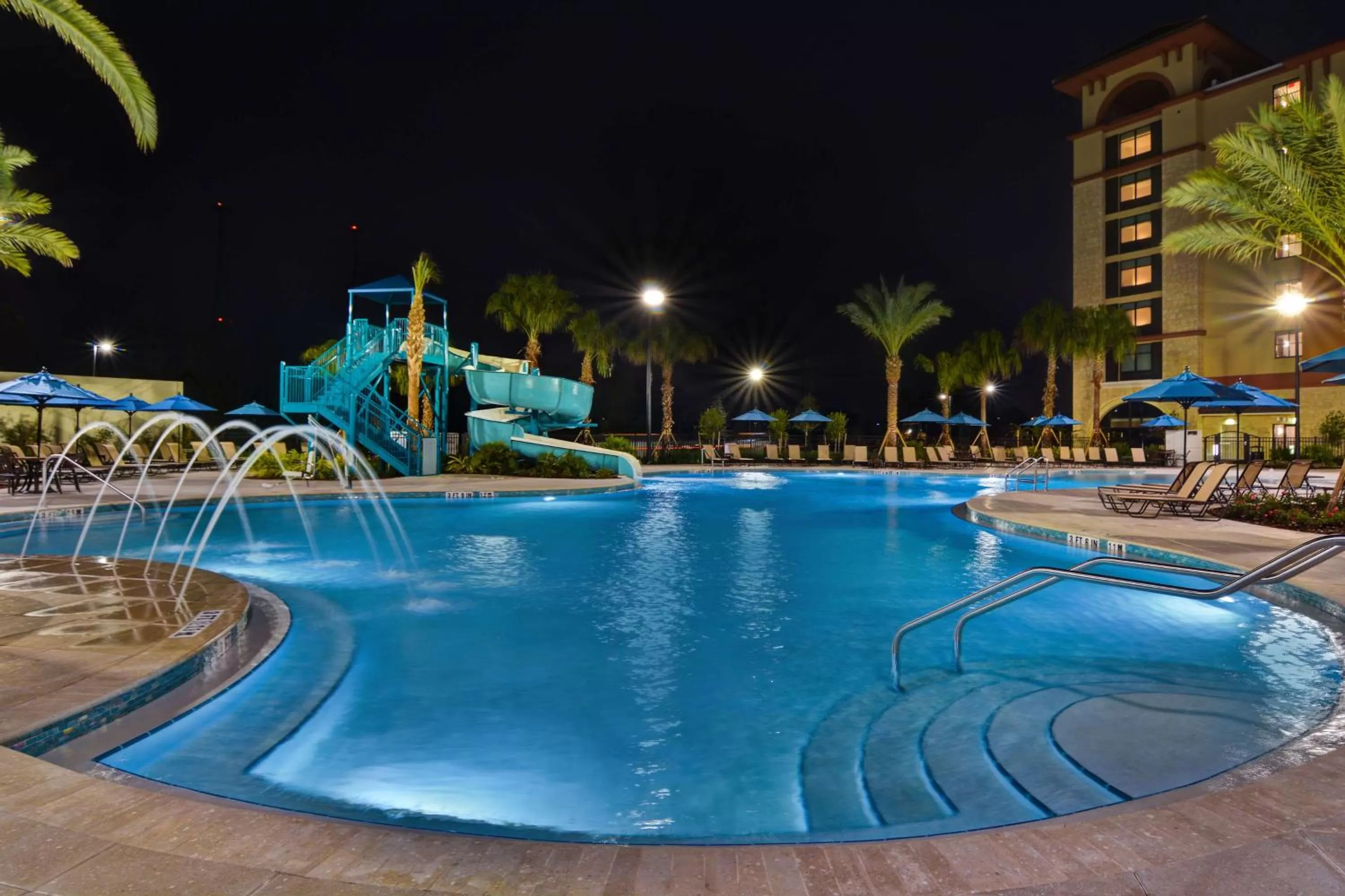 Pool view in Home2 Suites By Hilton Orlando Flamingo Crossings, FL