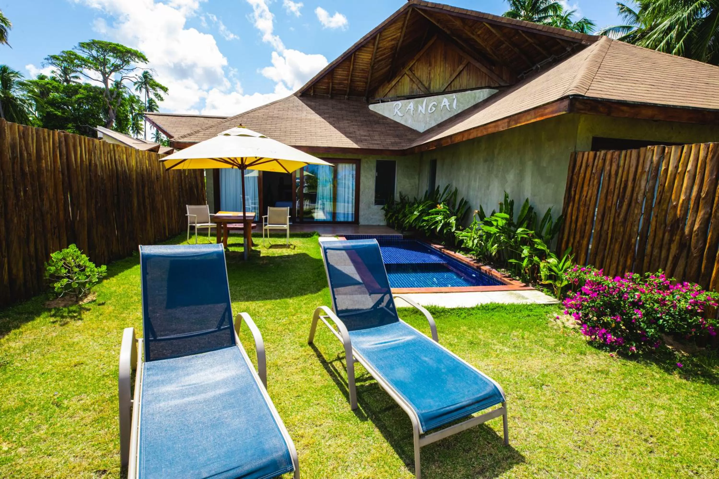 Garden view in Pousada Rangai