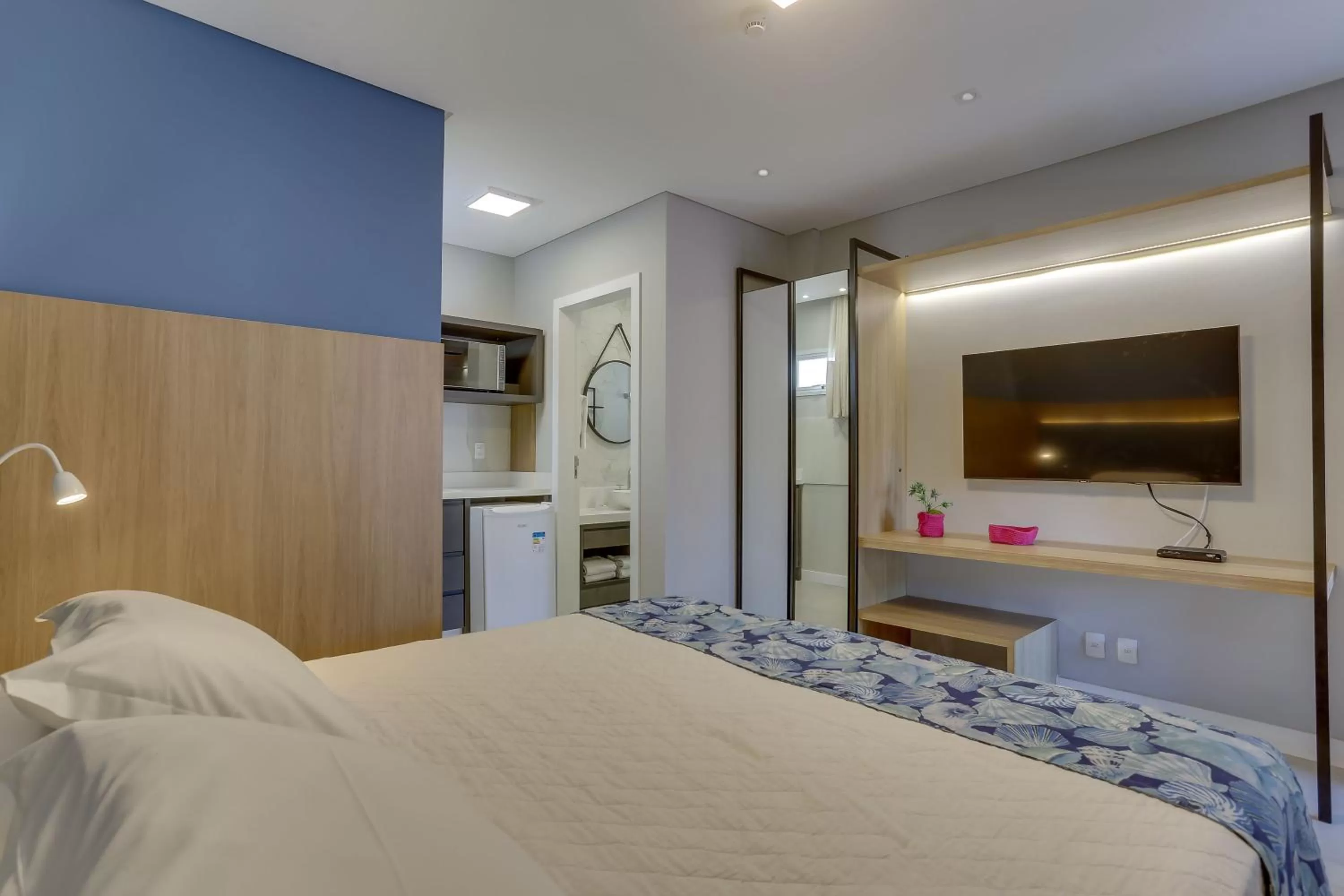 Bed in Hotel Sete Ilhas