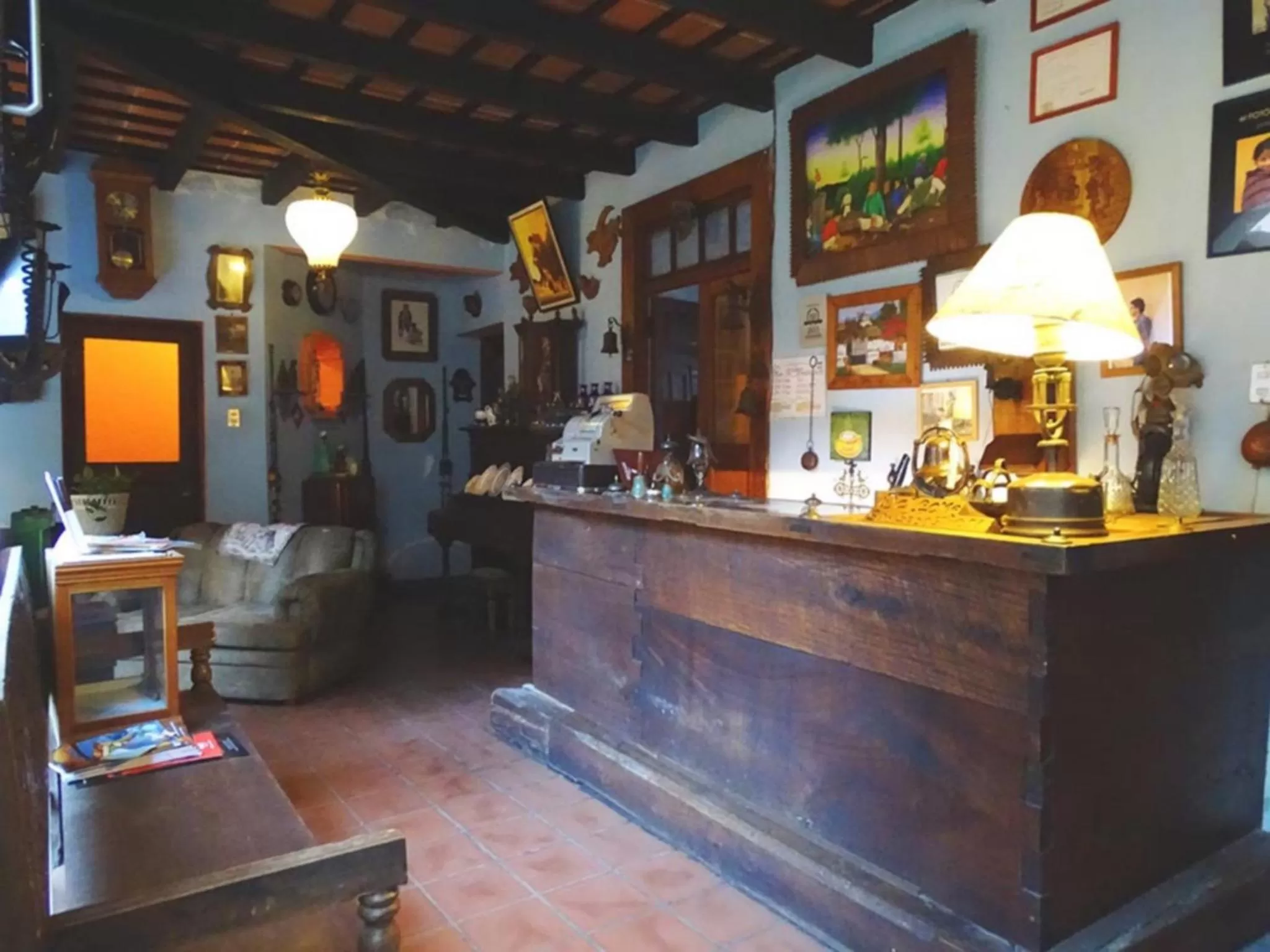 Lobby or reception in Posada San Sebastian