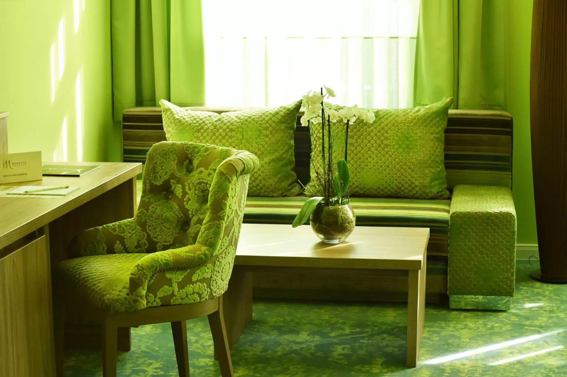 Decorative detail in MOMENTS Boutique Hotel