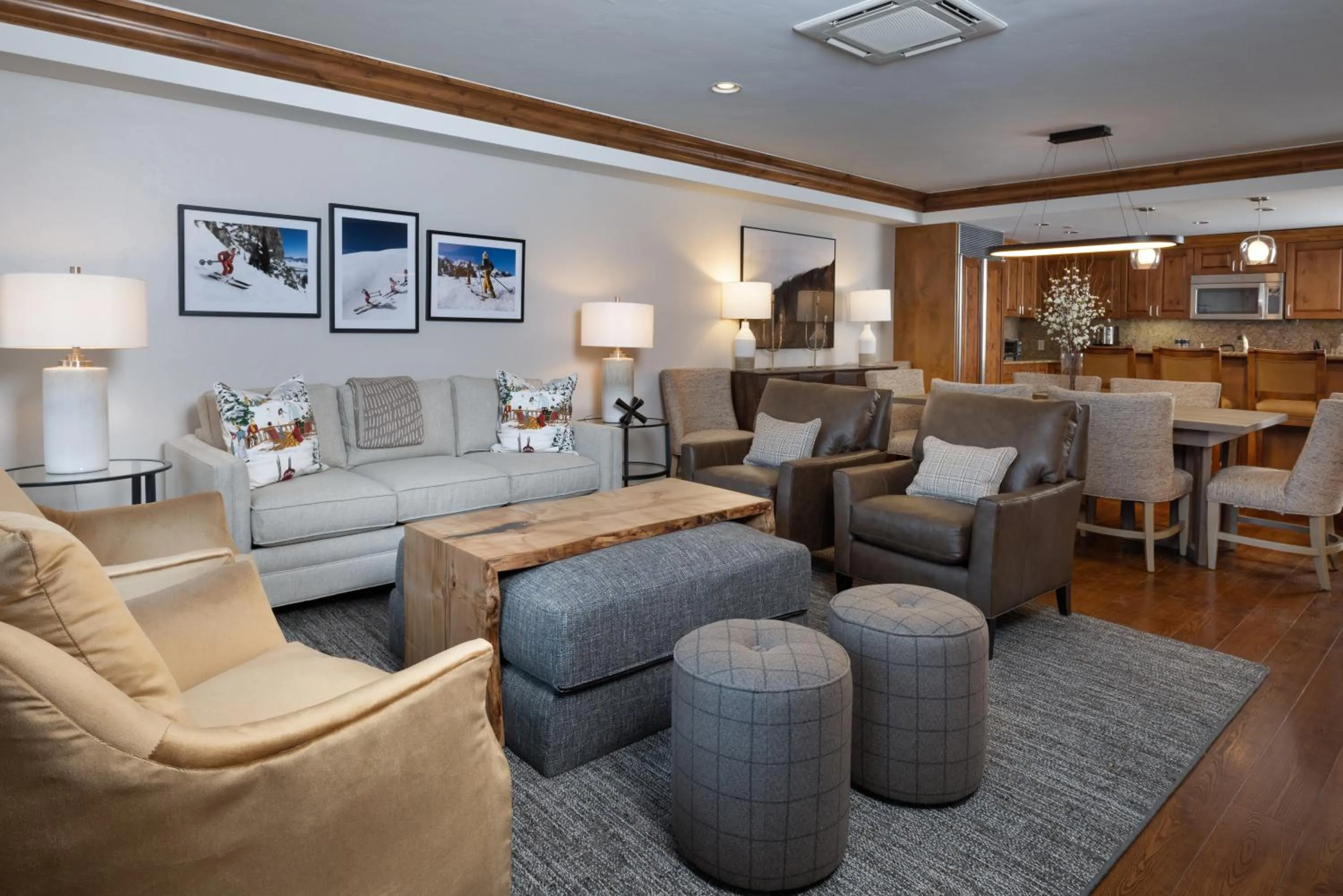 Living room in Gravity Haus Vail