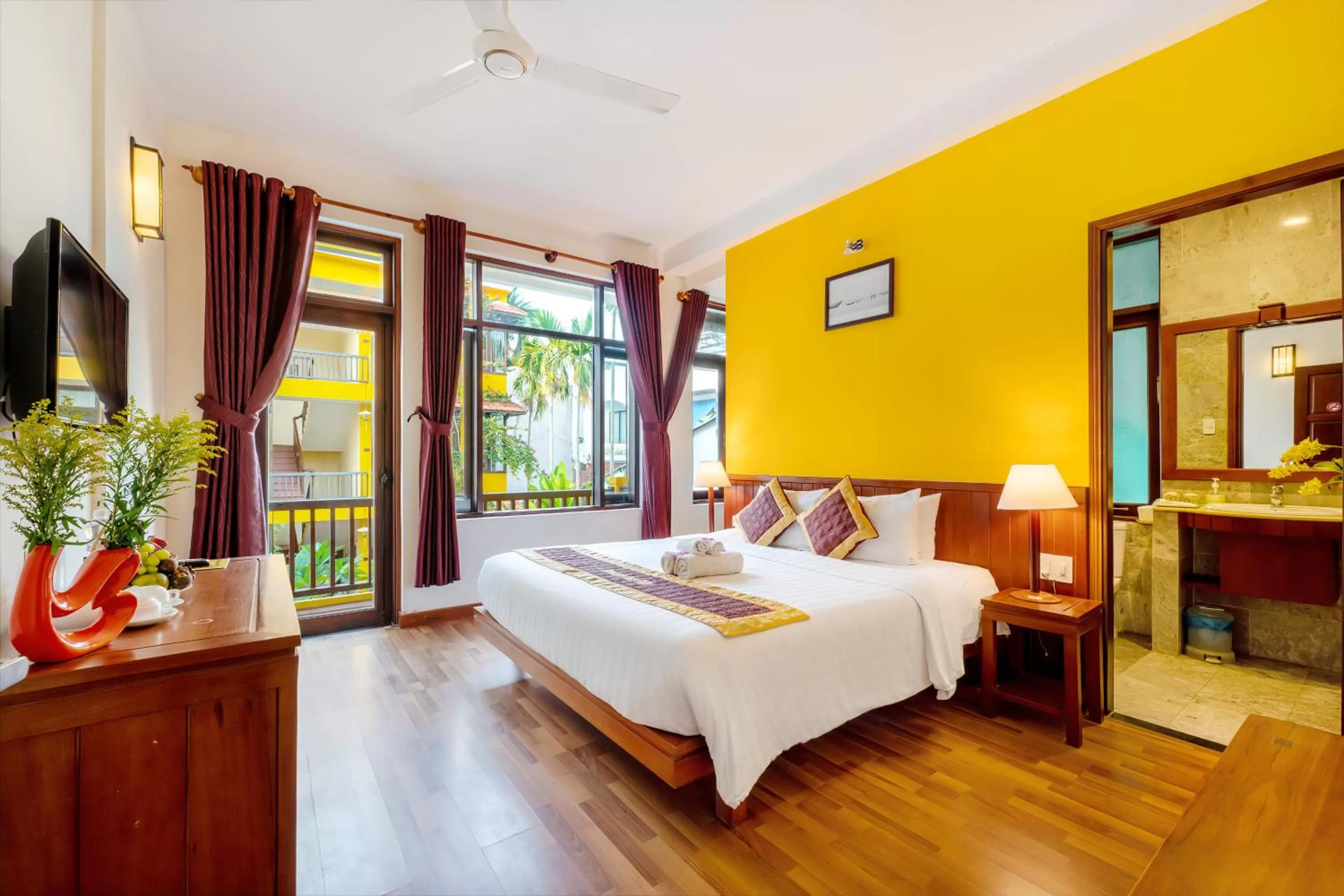 Photo of the whole room, Bed in Hoi An Green Riverside Oasis Villa