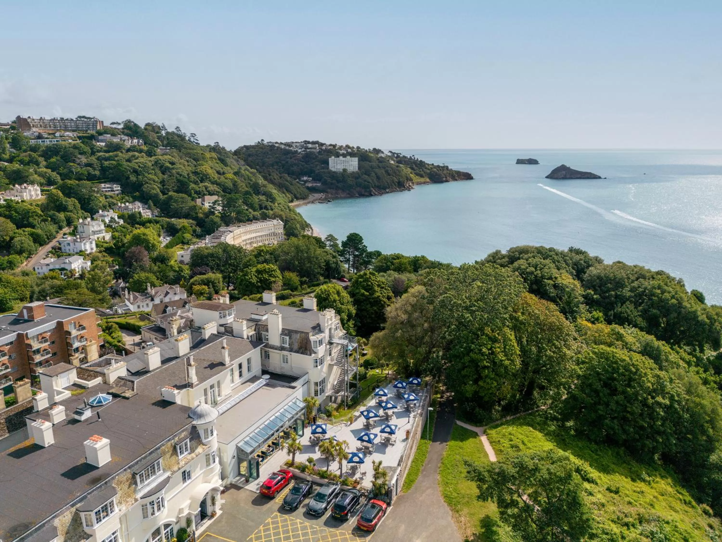 Sea view in The Headland Hotel & Spa