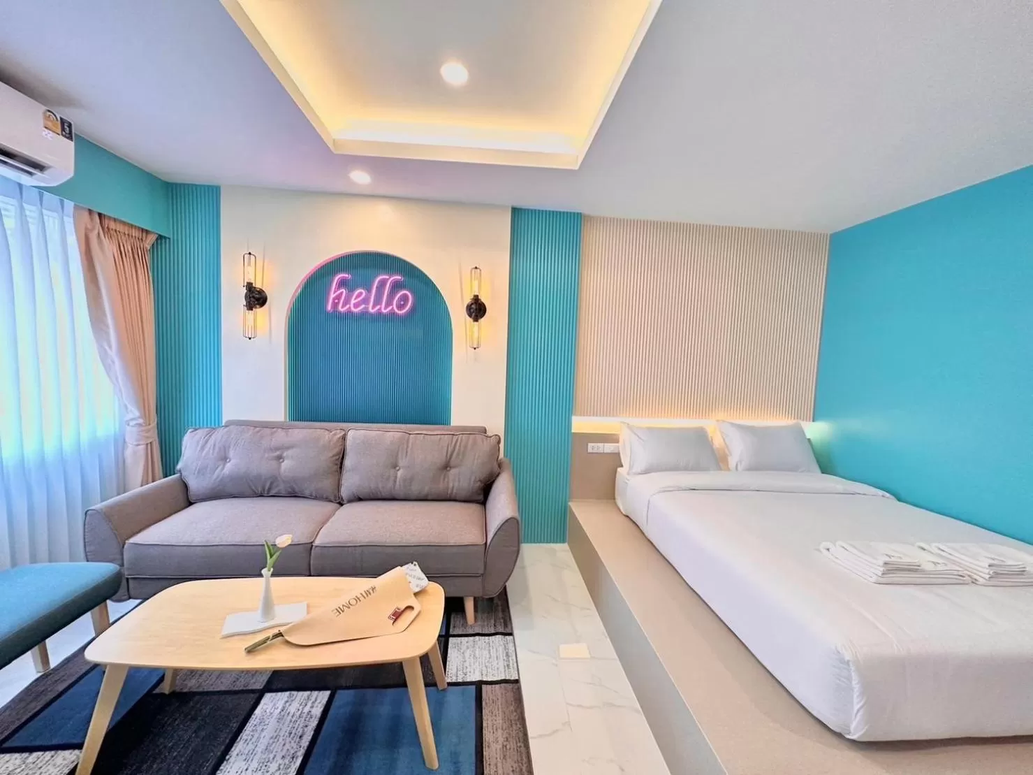 Bed in Ascella Bangkok Hotel