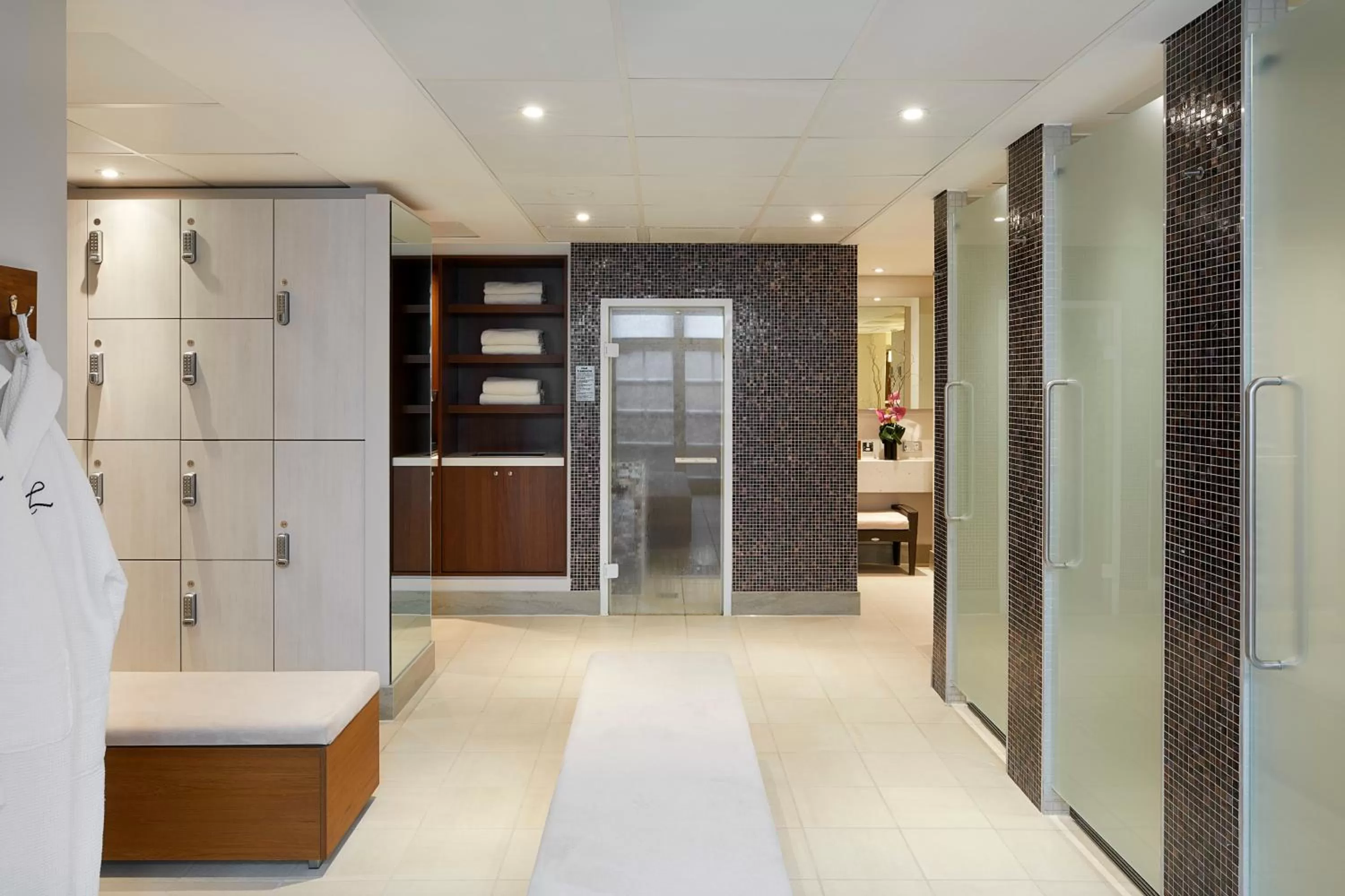 Steam room in The Landmark London