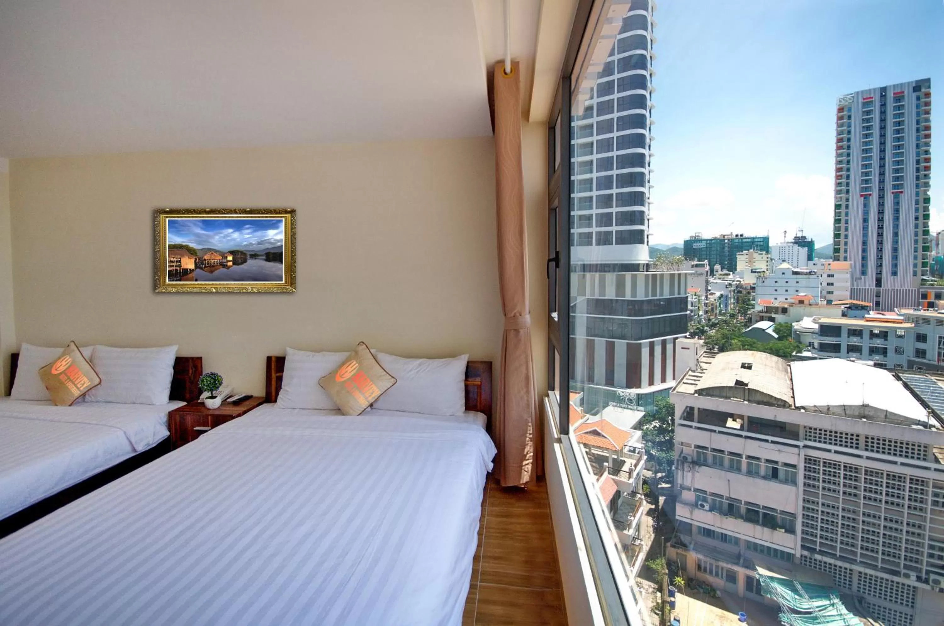 City view, Bed in Harvey Hotel & Apartments