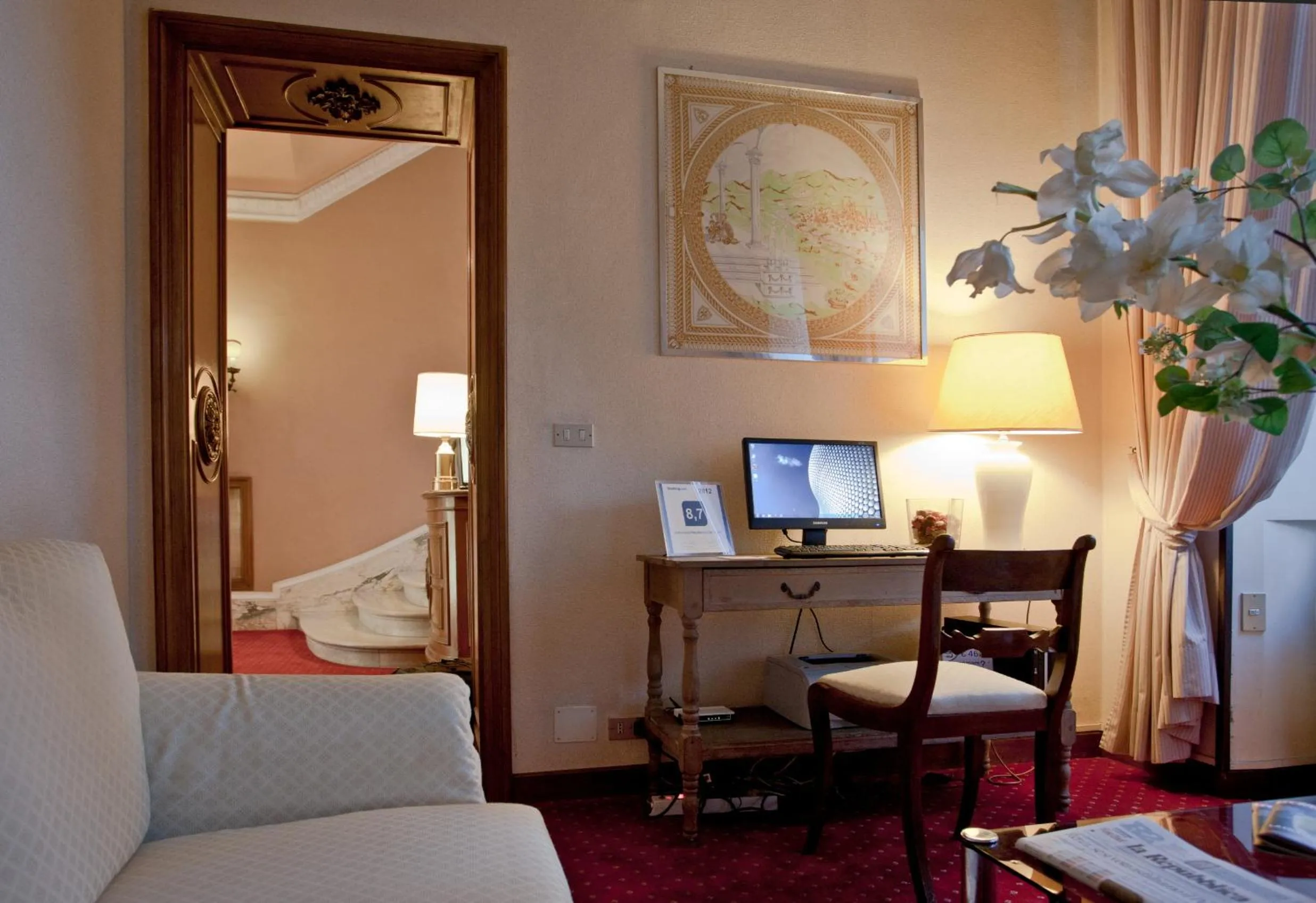 Living room, Bed in Aldrovandi Residence City Suites