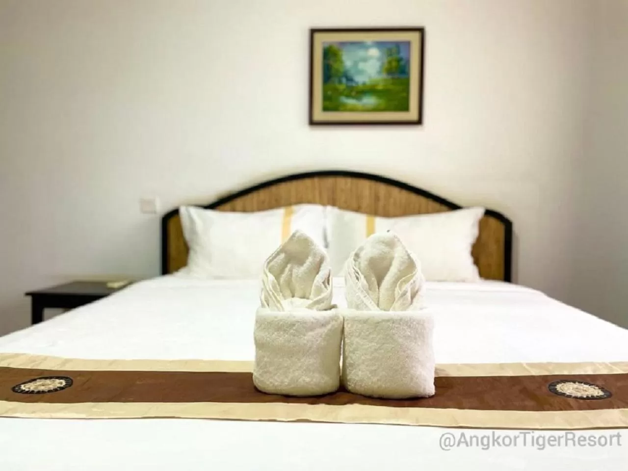 Bed in Angkor Tiger Resort