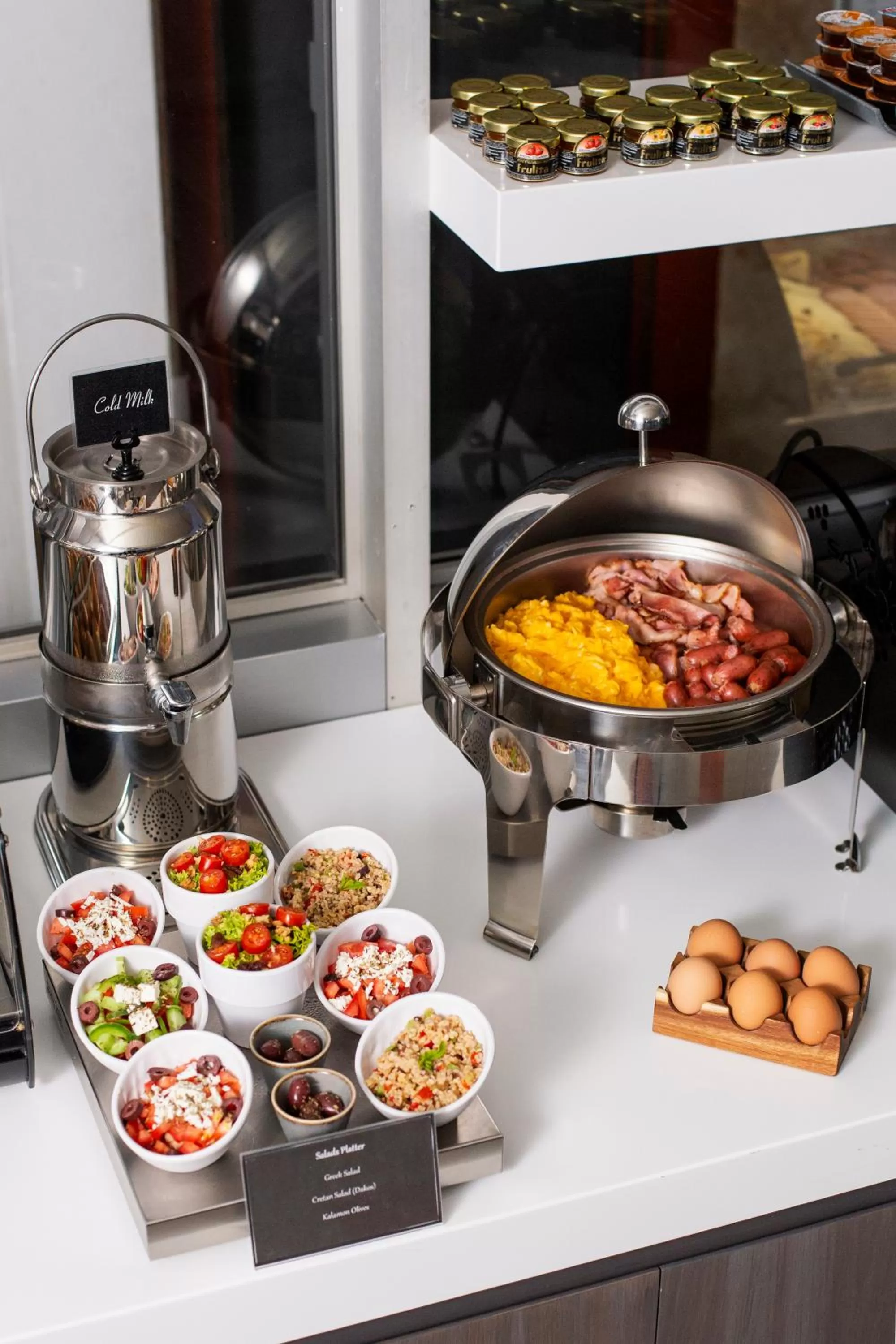 Buffet breakfast in Acropolis View Hotel