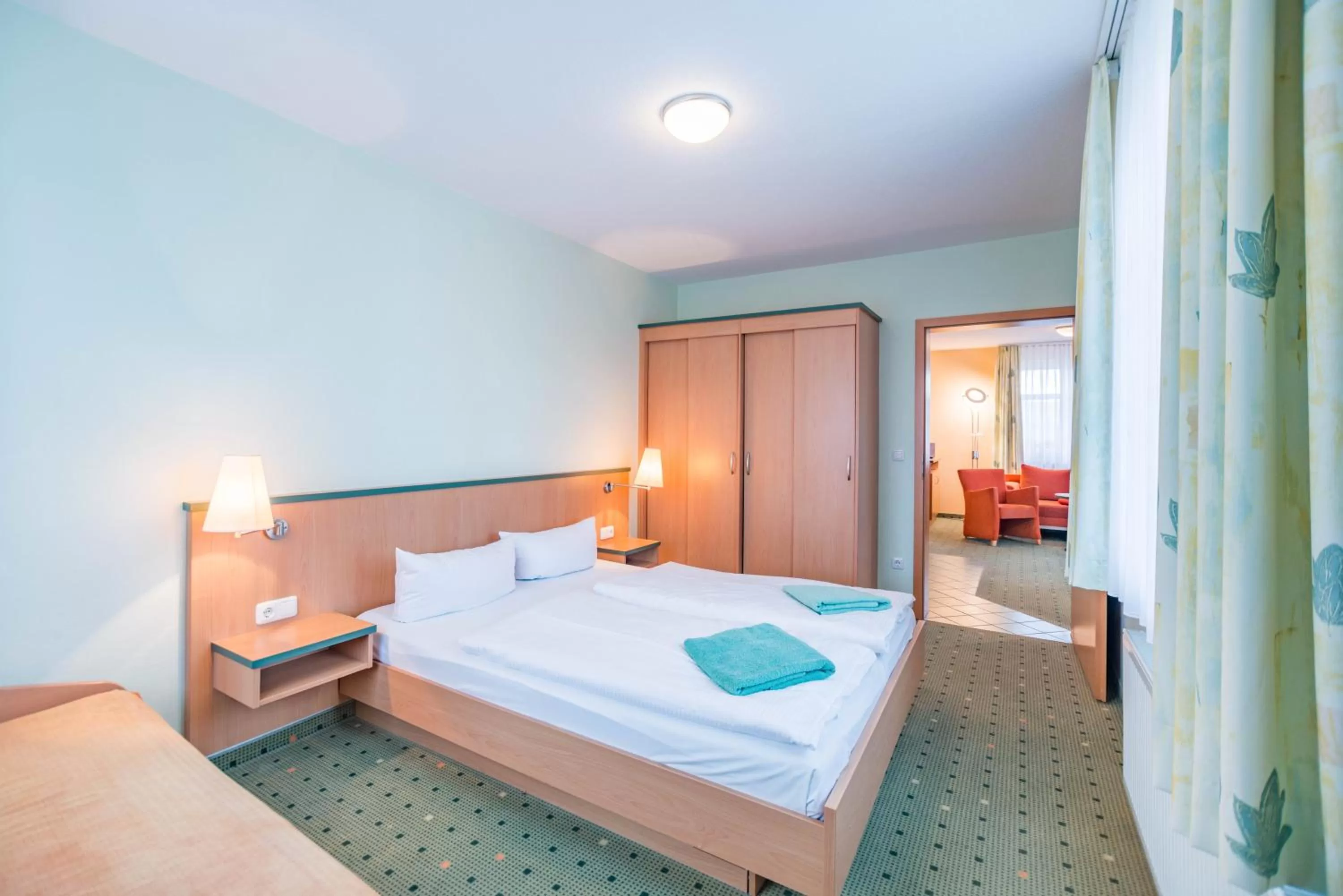 Photo of the whole room, Bed in Am Weststrand Apartmenthaus Waldeck