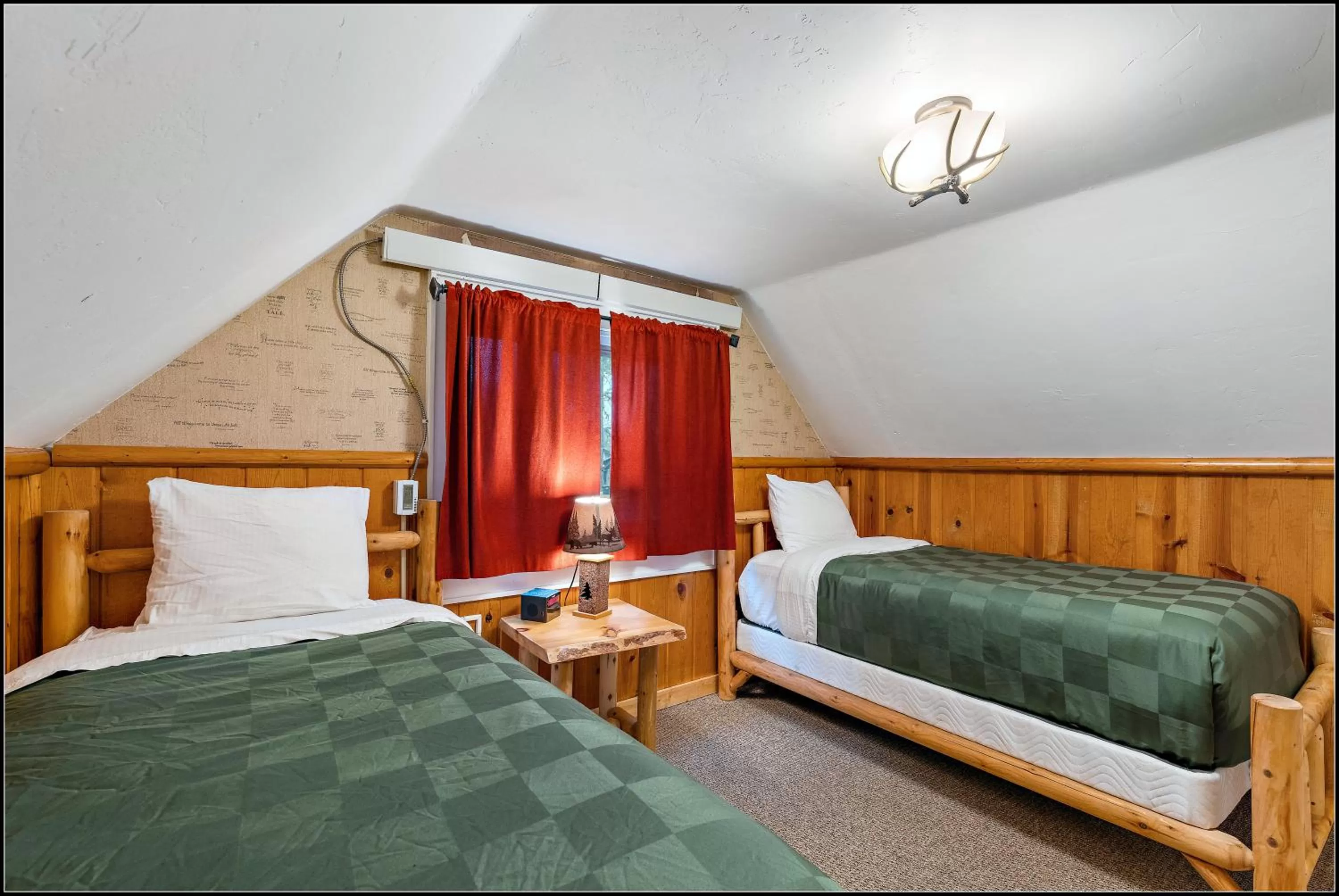 Bed in Brundage Bungalows