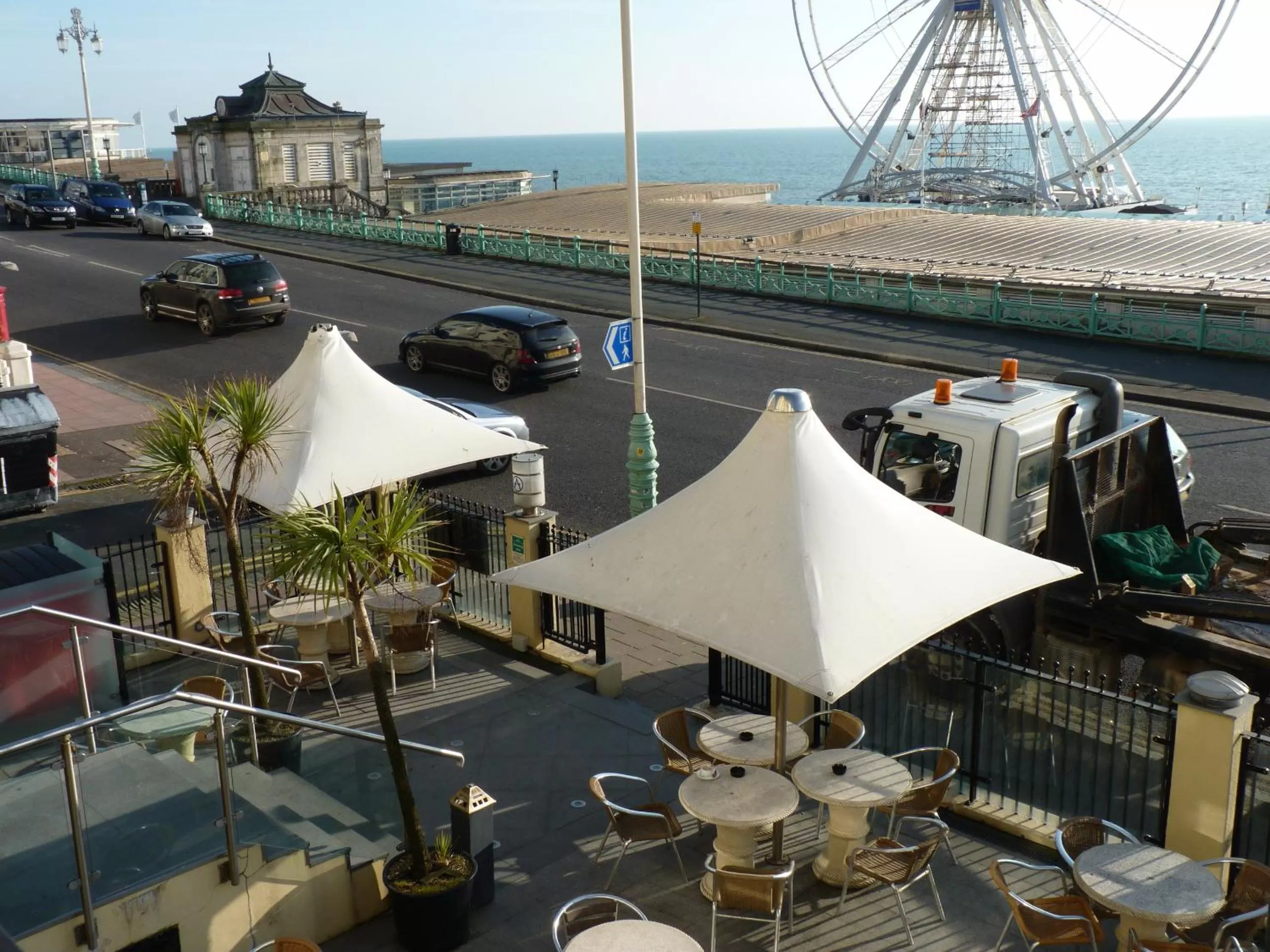Patio in Amsterdam Hotel Brighton Seafront
