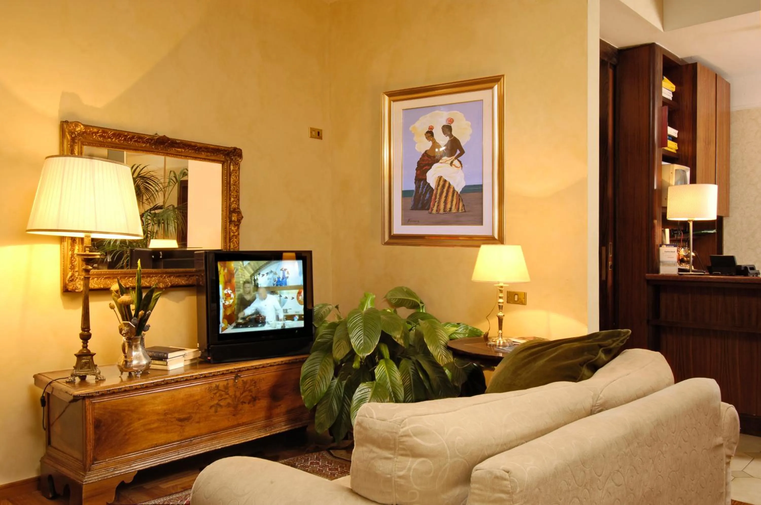 Lobby or reception in Hotel Cacciani