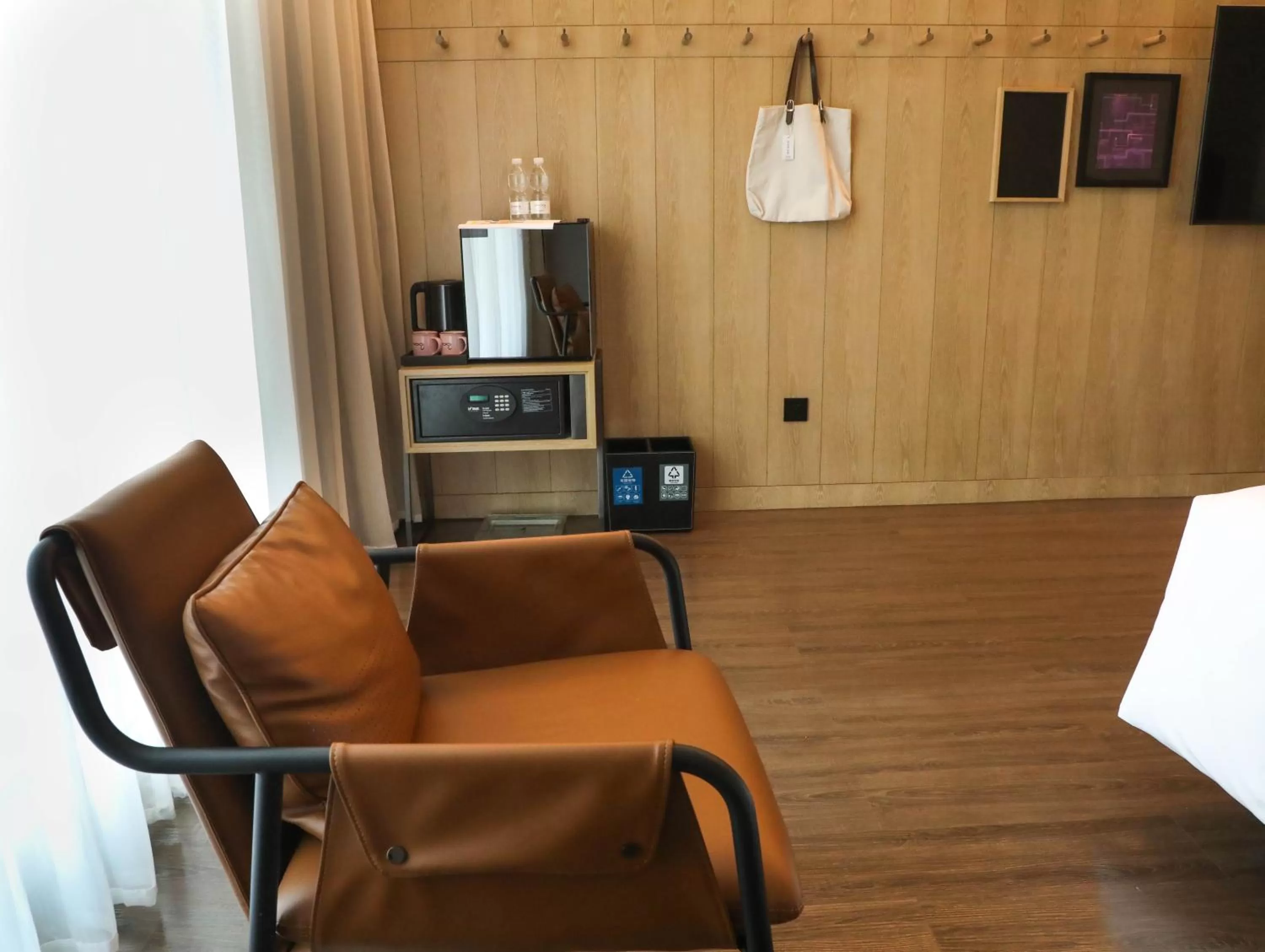 Seating area in Moxy Shenzhen North Station