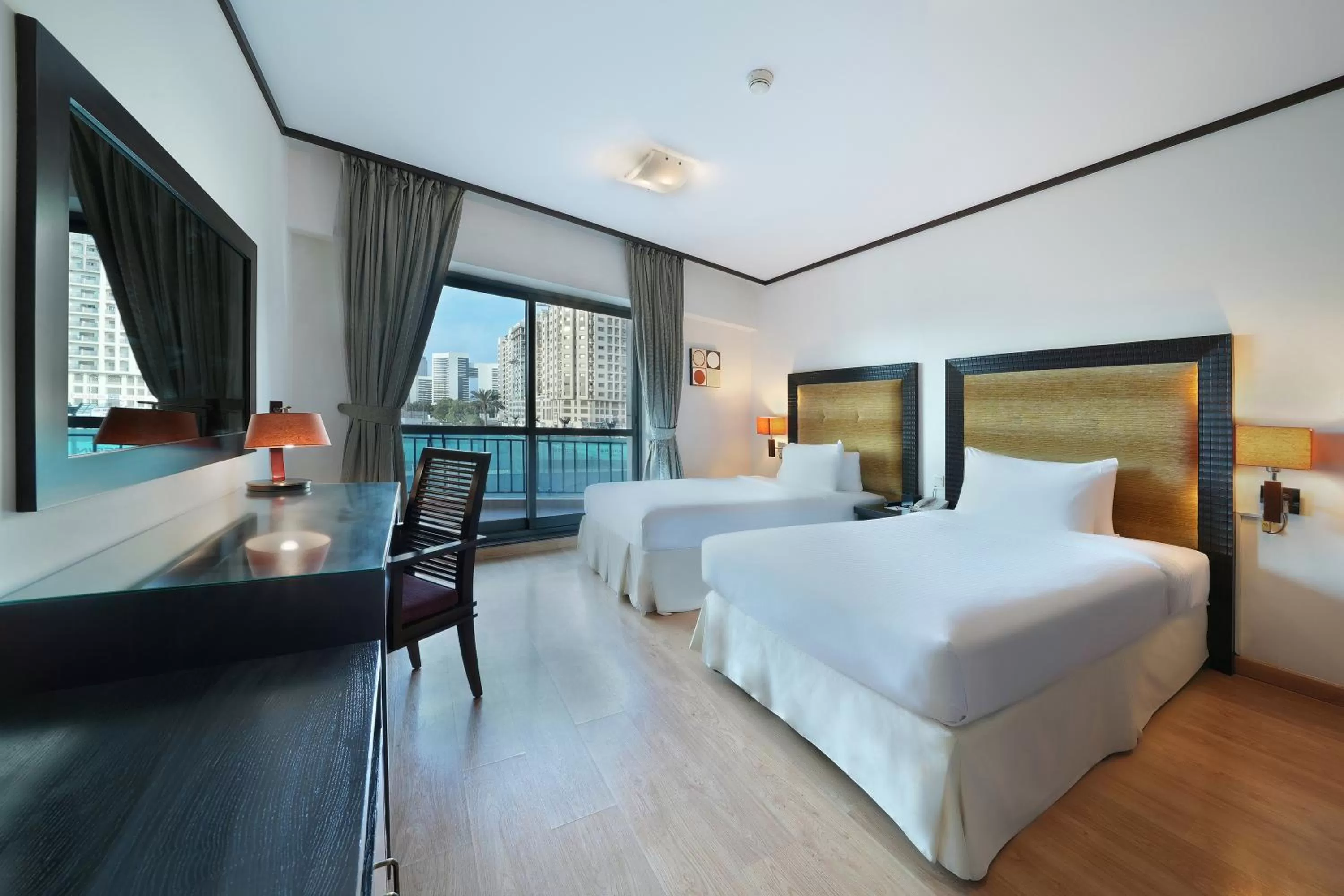 Bedroom, Bed in Park Apartments Dubai, an Edge By Rotana Hotel