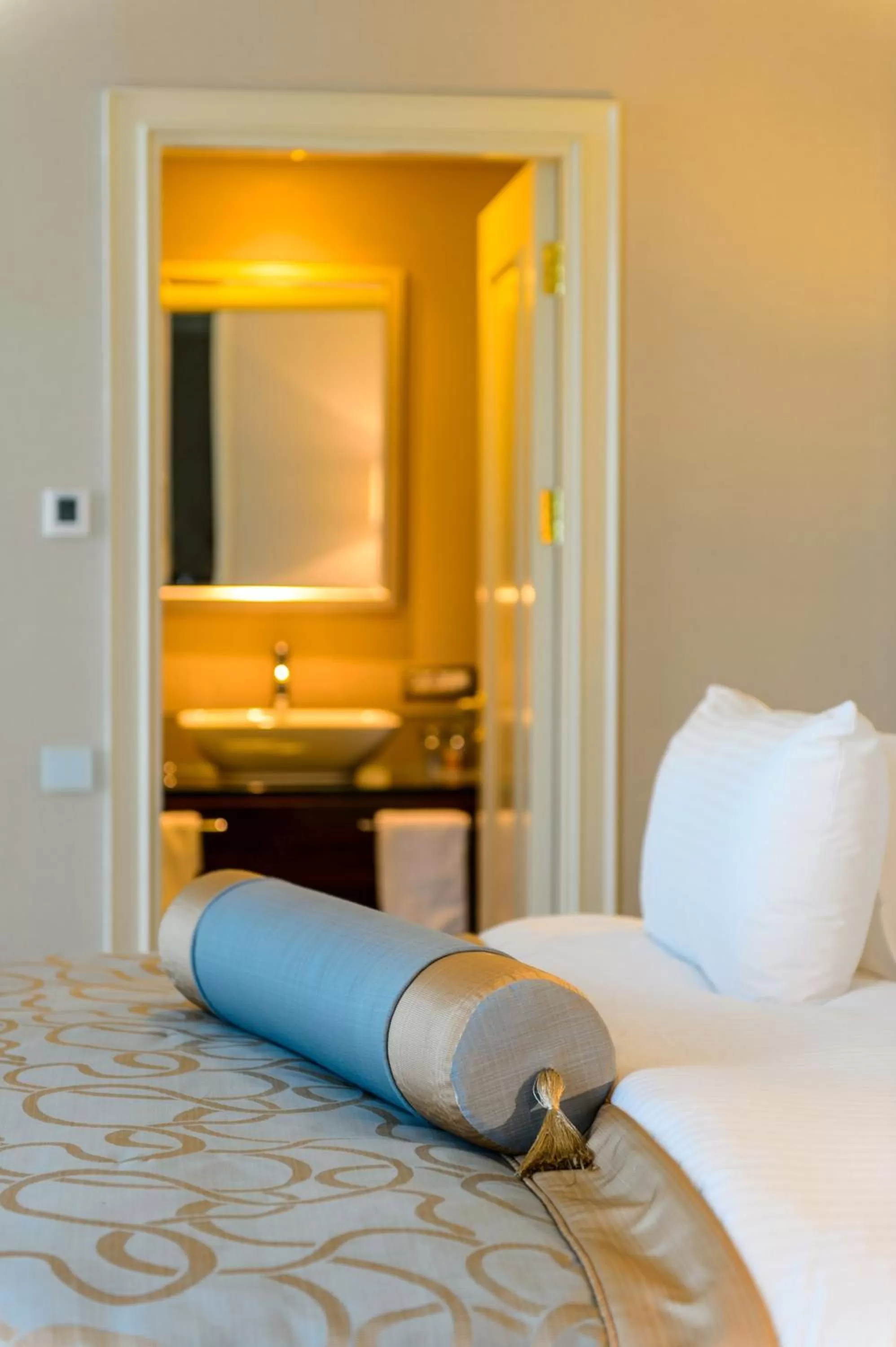 Decorative detail, Bed in Elite World Istanbul Florya