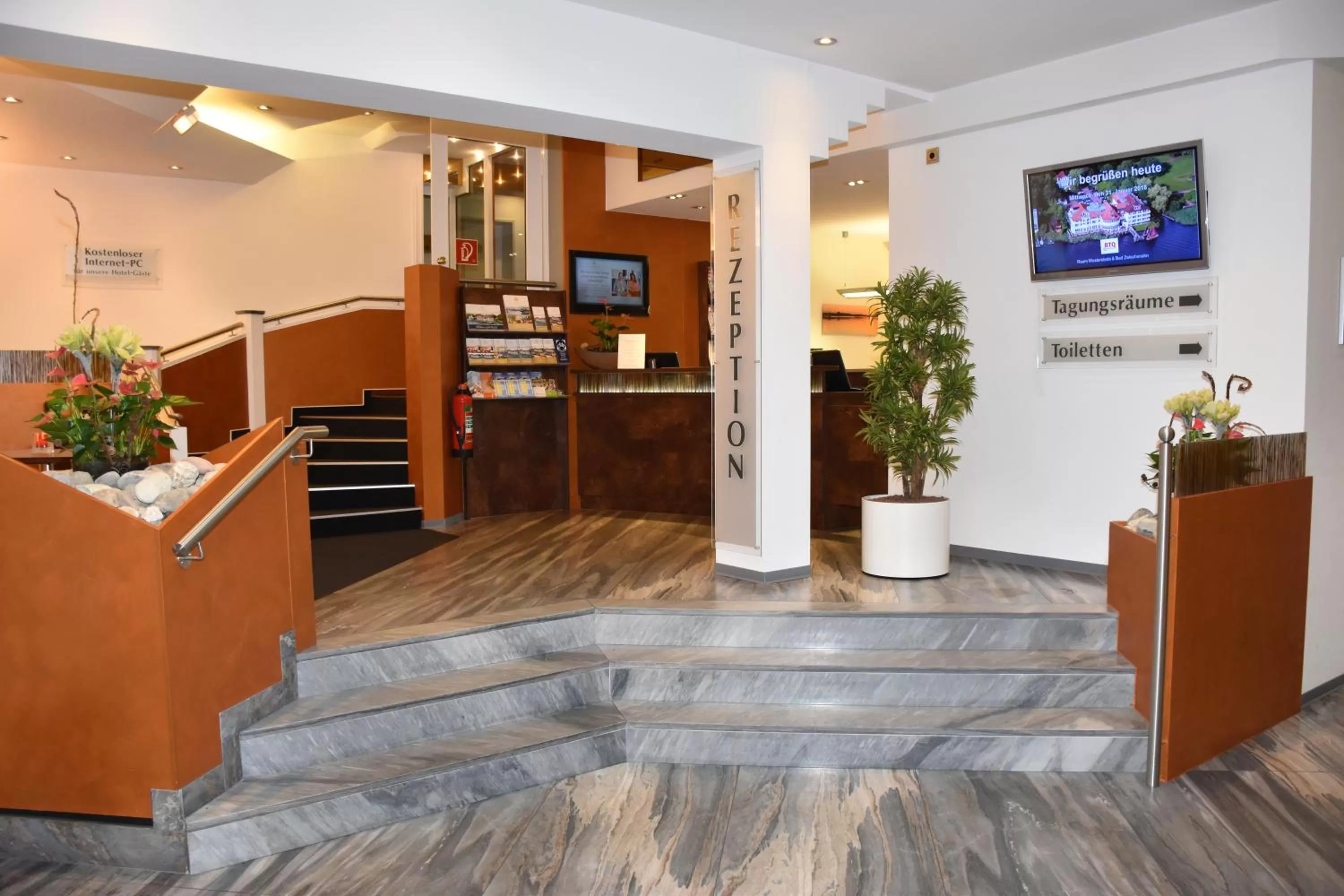 Lobby or reception in Seehotel Fährhaus