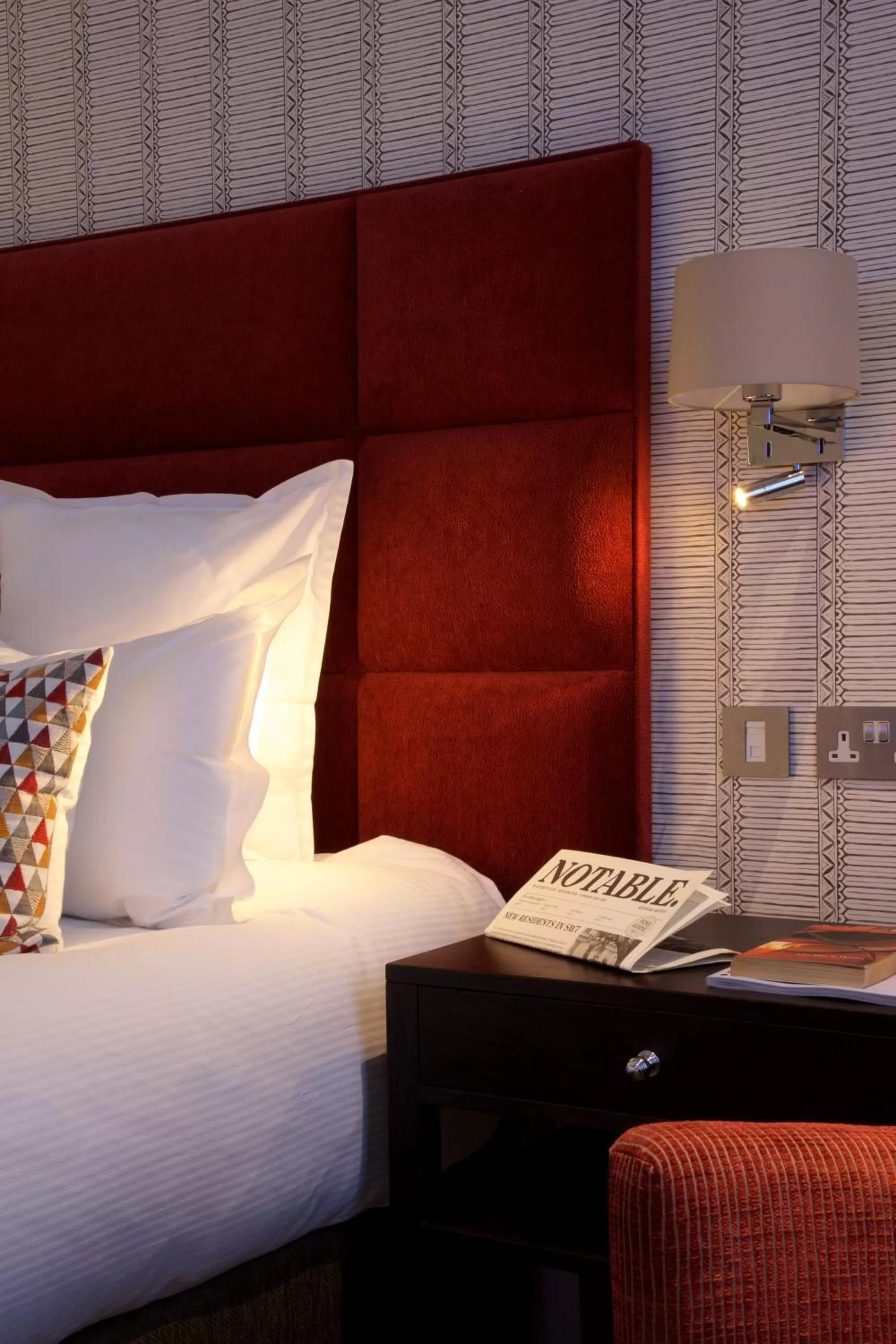 Bed in 54 Queen's Gate Hotel