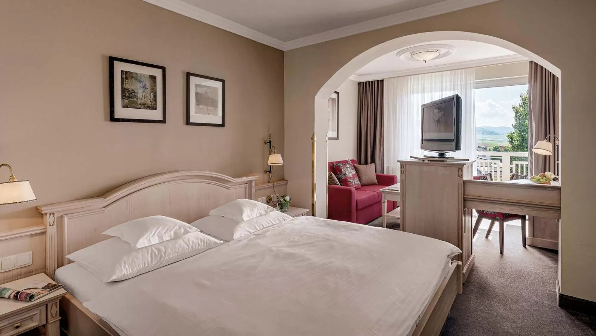 Bed in Hotel Almesberger