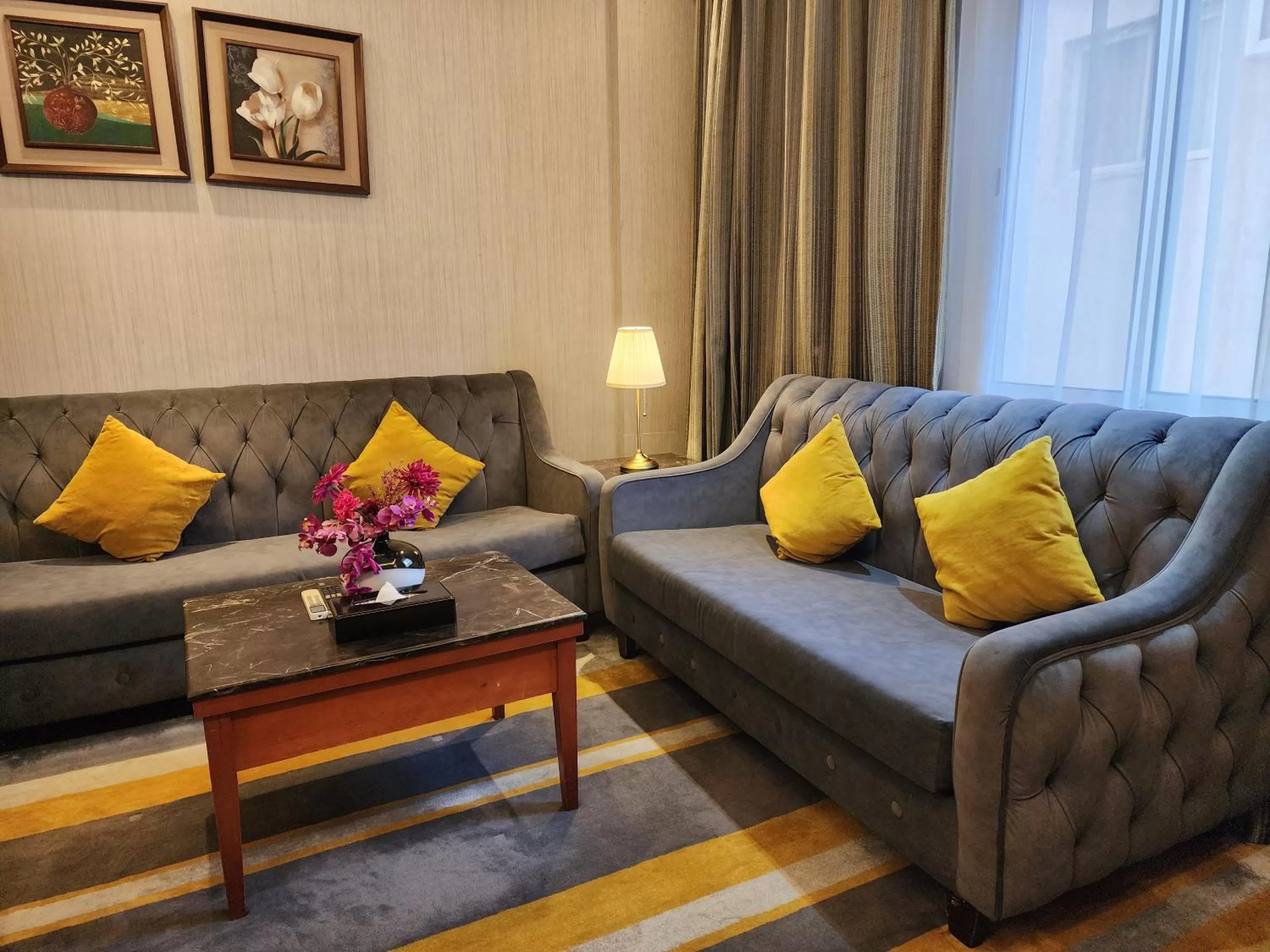 Living room in شاطيء الحياة للأجنحة الفندقية shaty alhayat