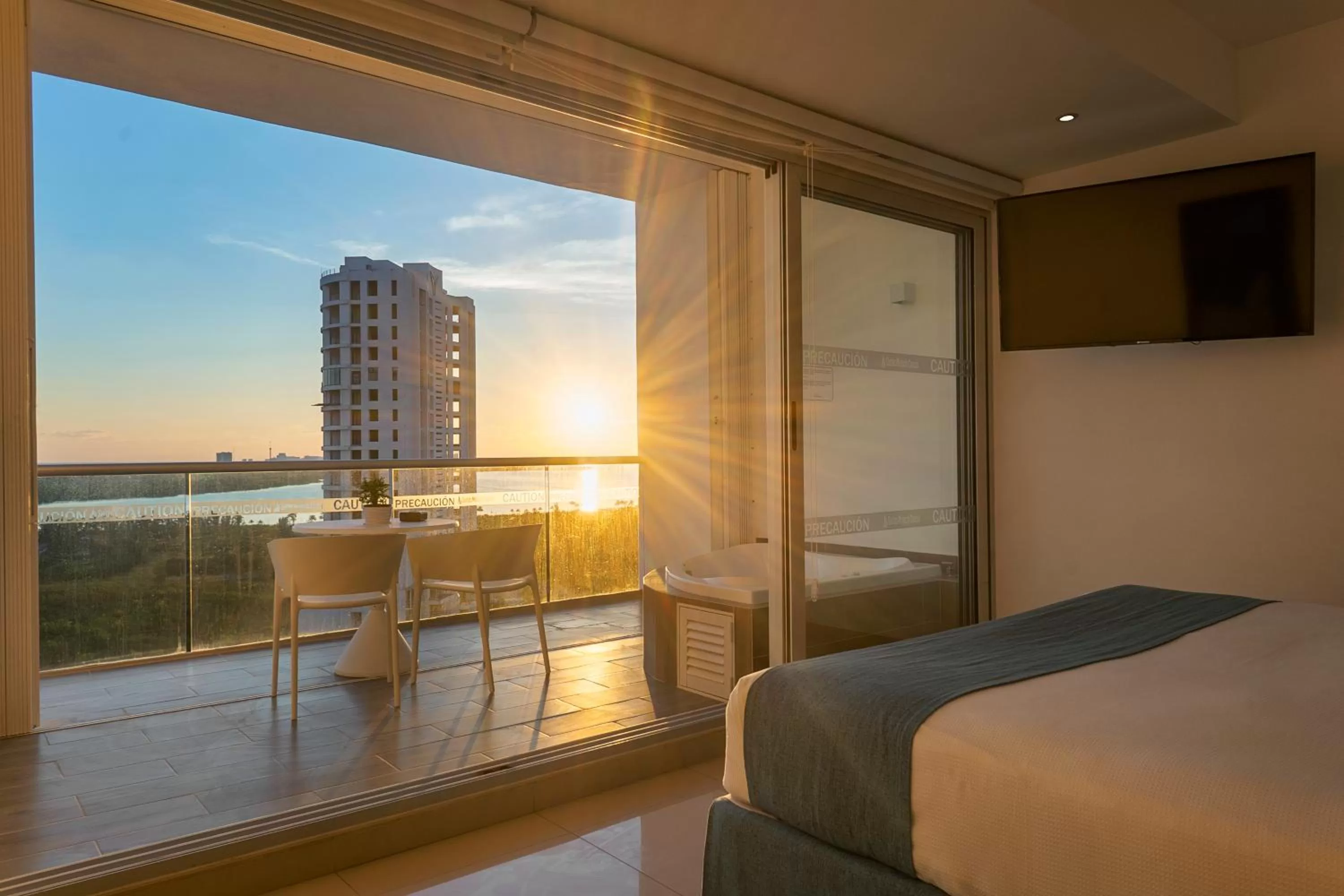 Bed in Suites Malecon Cancun