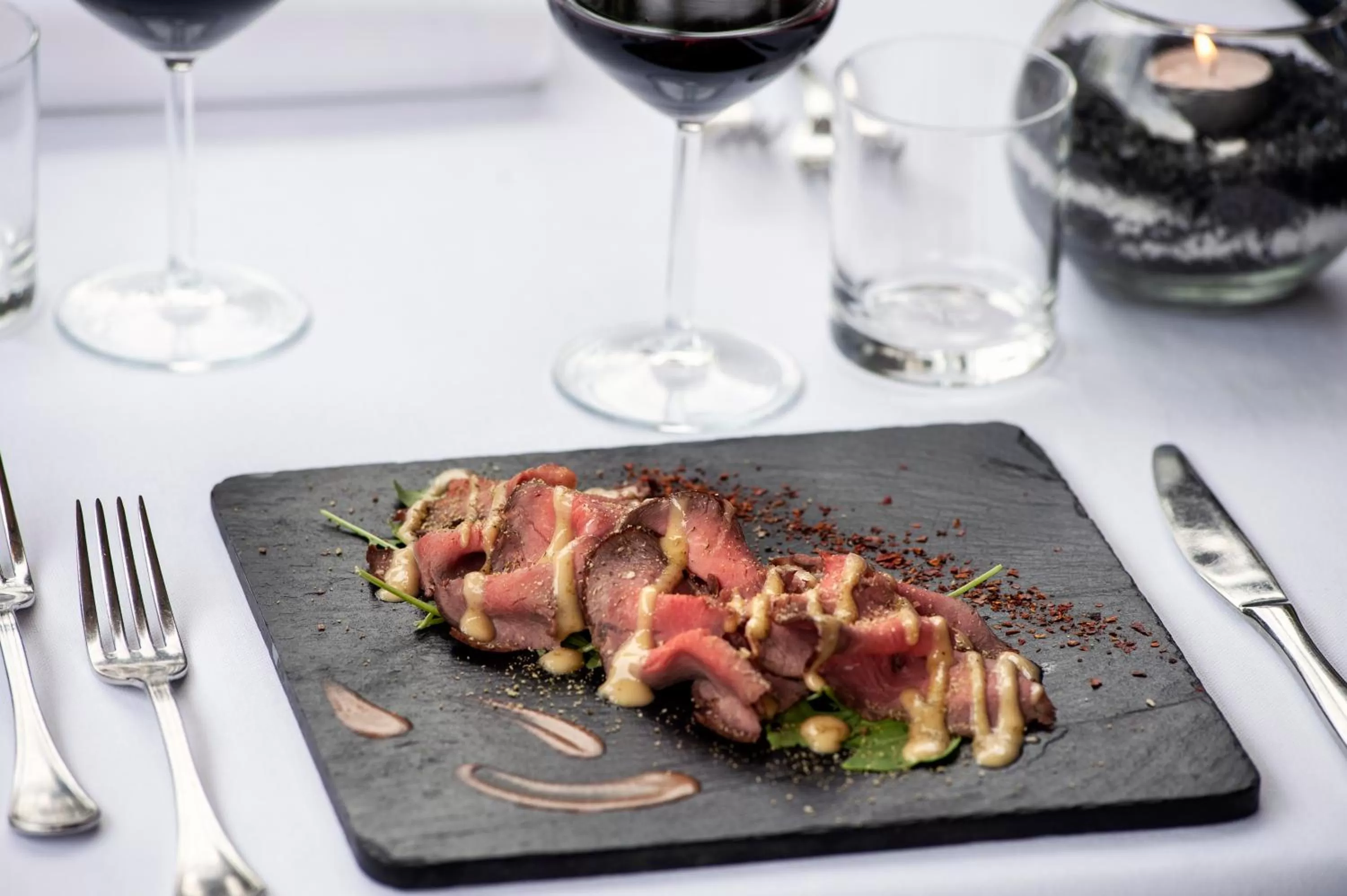 Food close-up in La Meridiana Bleisure Hotel