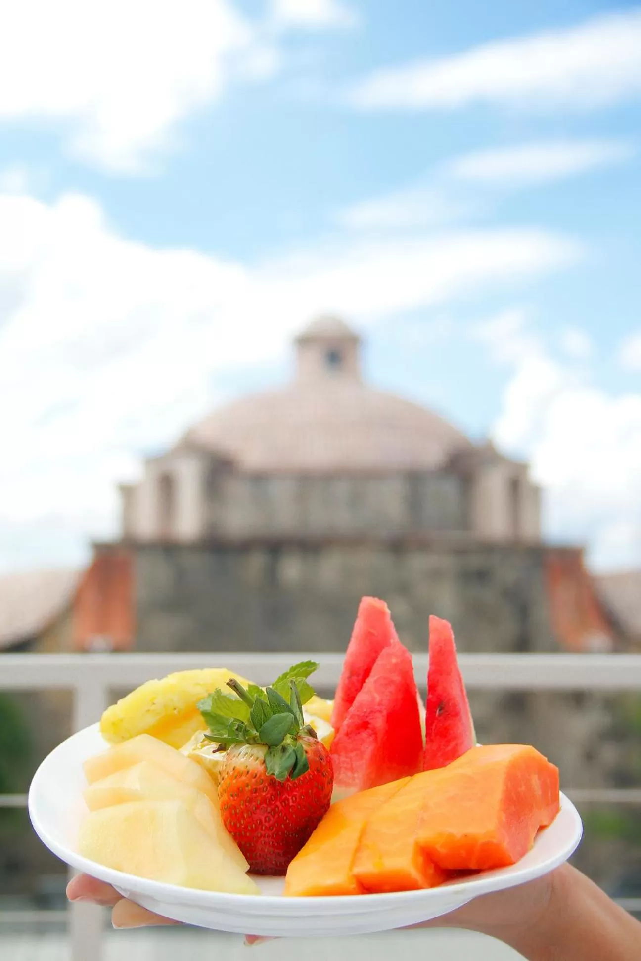 Breakfast in Billini Hotel, Historic Luxury