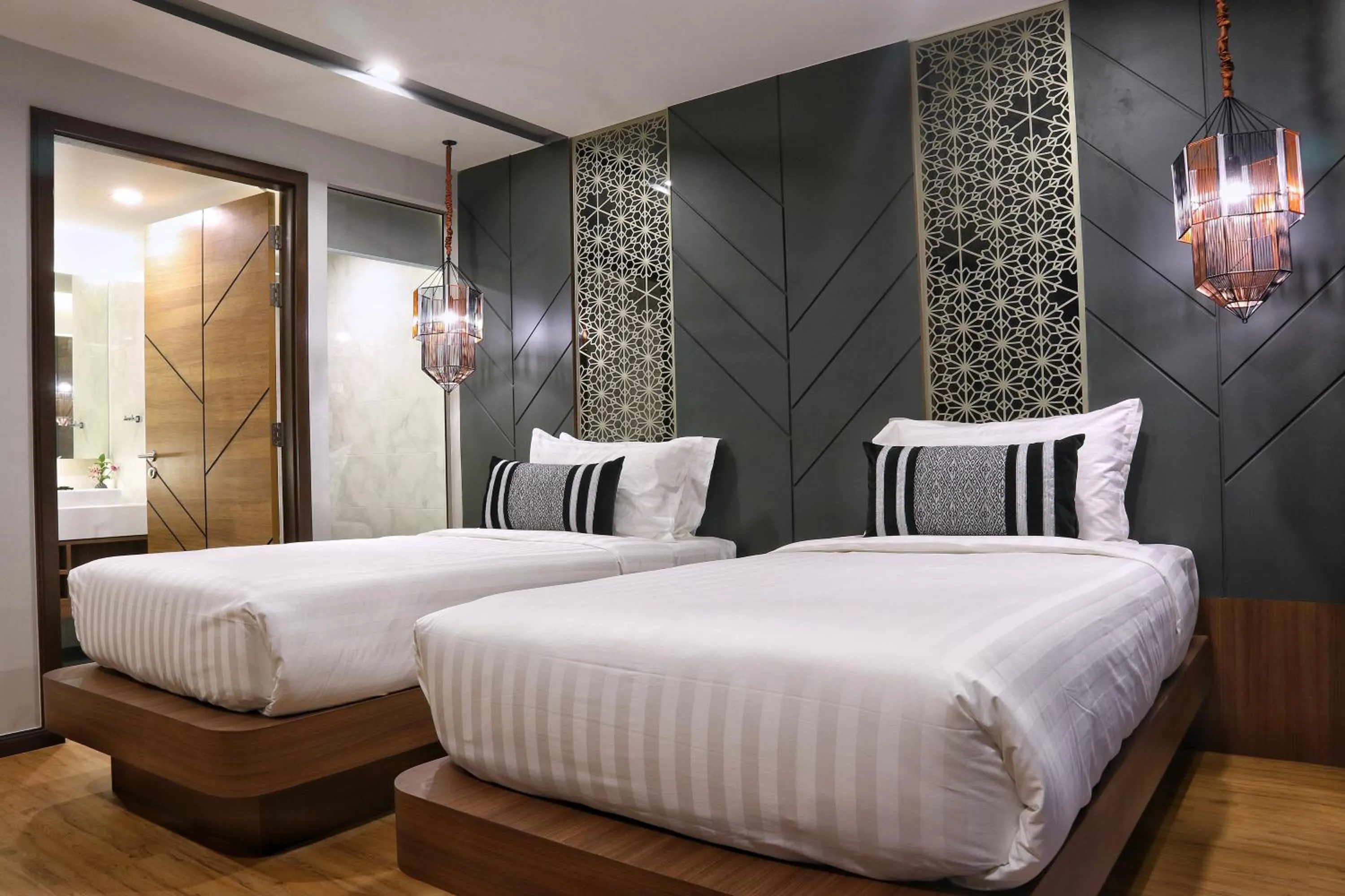 Decorative detail, Bed in Stay with Nimman Chiang Mai