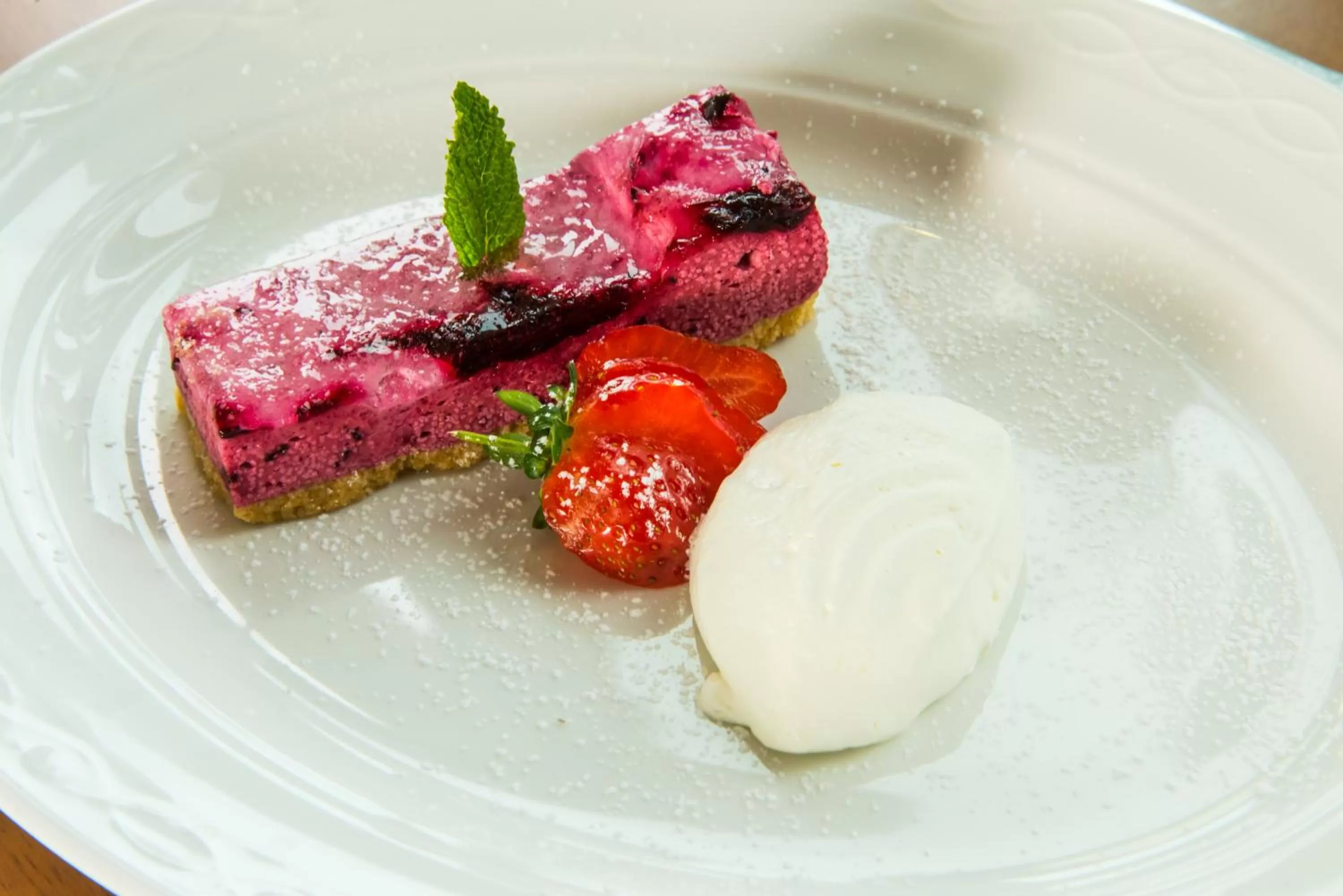 Food close-up in Cliffden Hotel