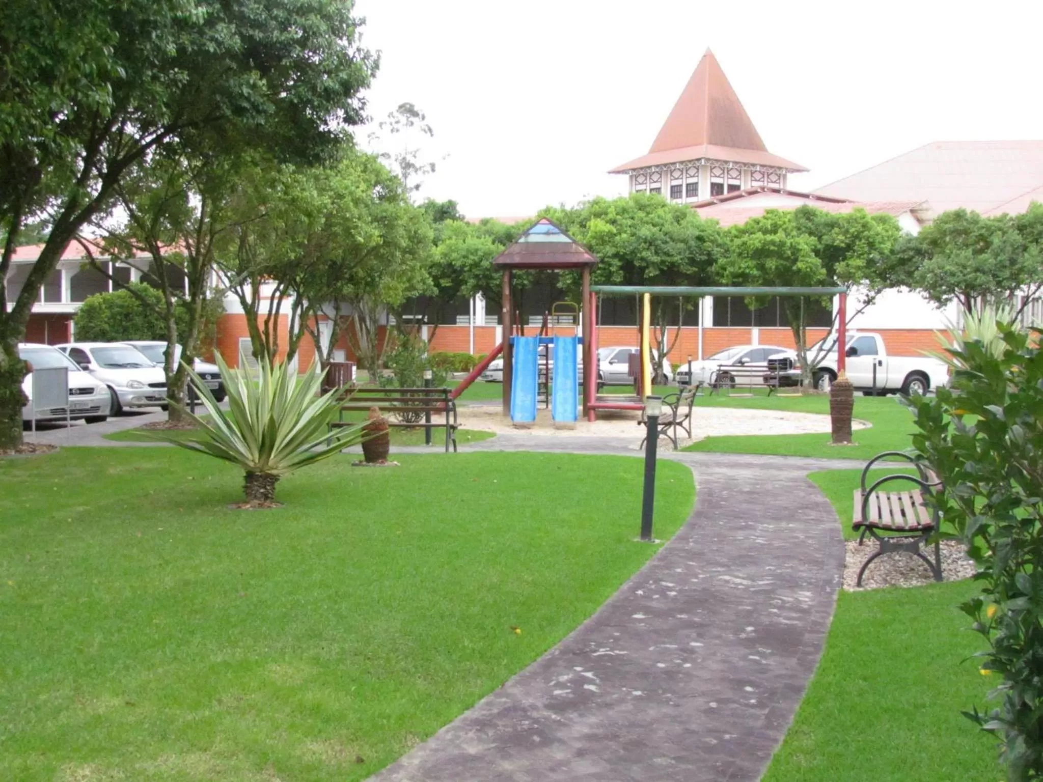 Garden view in Hotel Estação 101 - Brusque