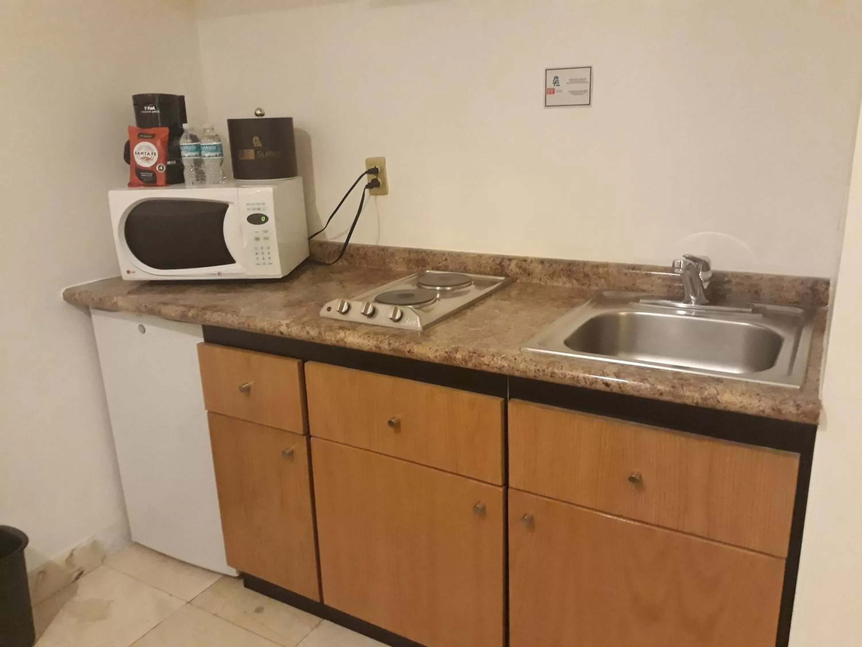Kitchen or kitchenette in Hotel & Suites PF