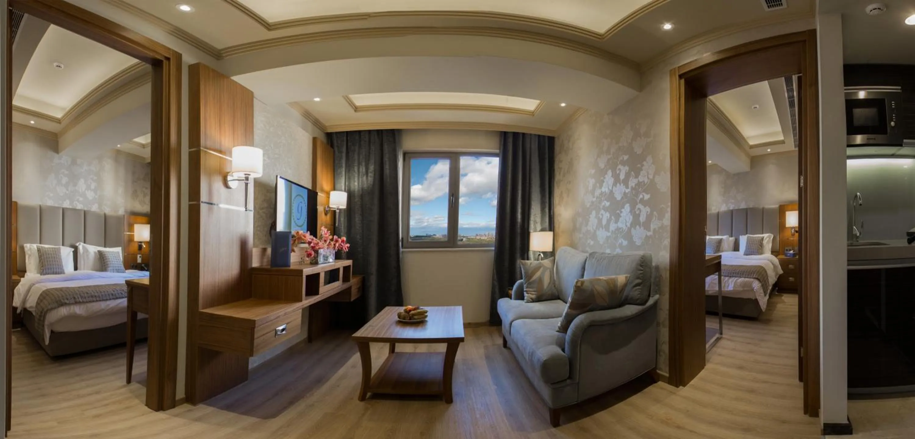 Bird's eye view, Bed in Gems Hotel