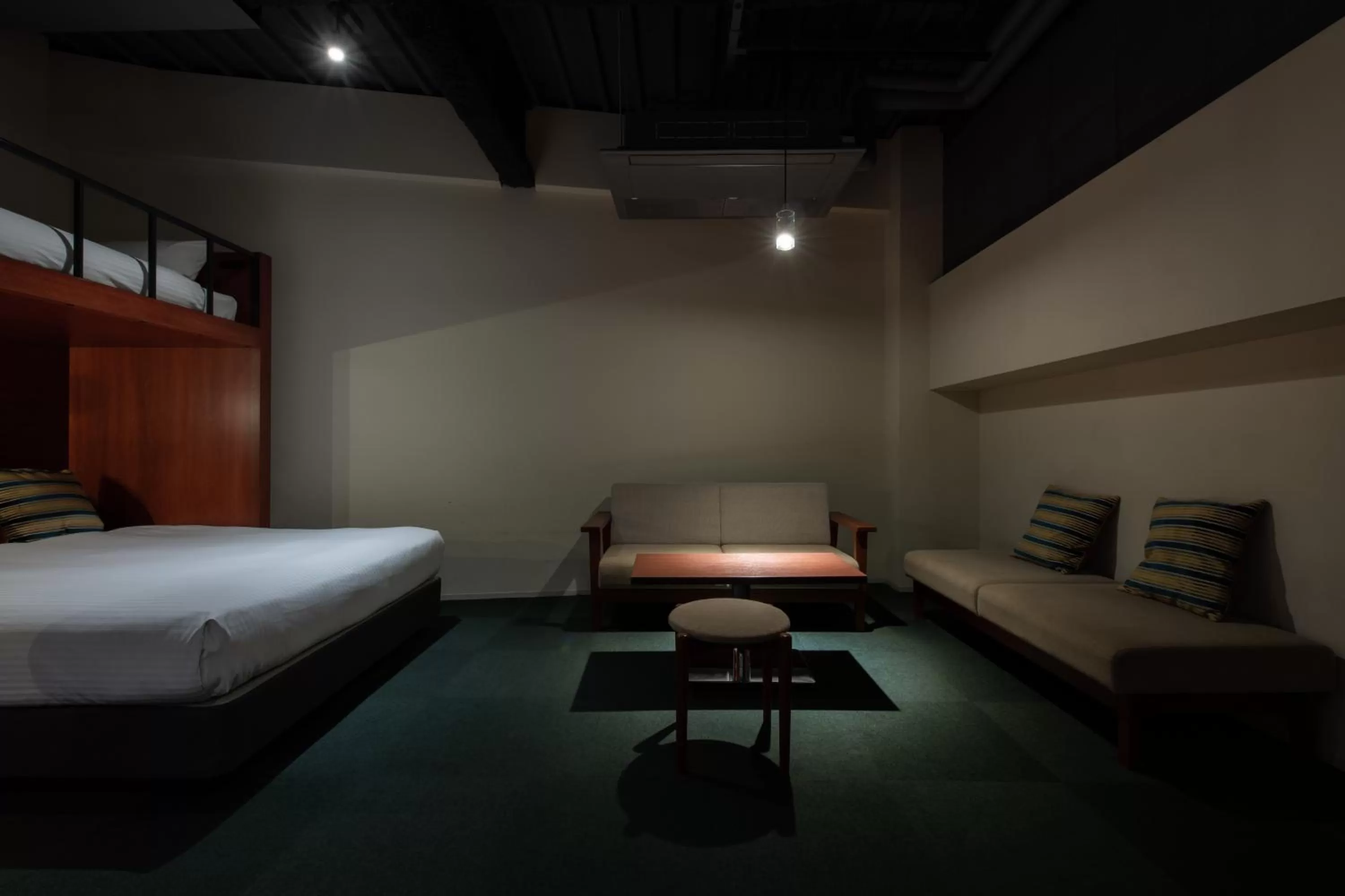 Photo of the whole room, Bed in HakoBA Hakodate by THE SHARE HOTELS