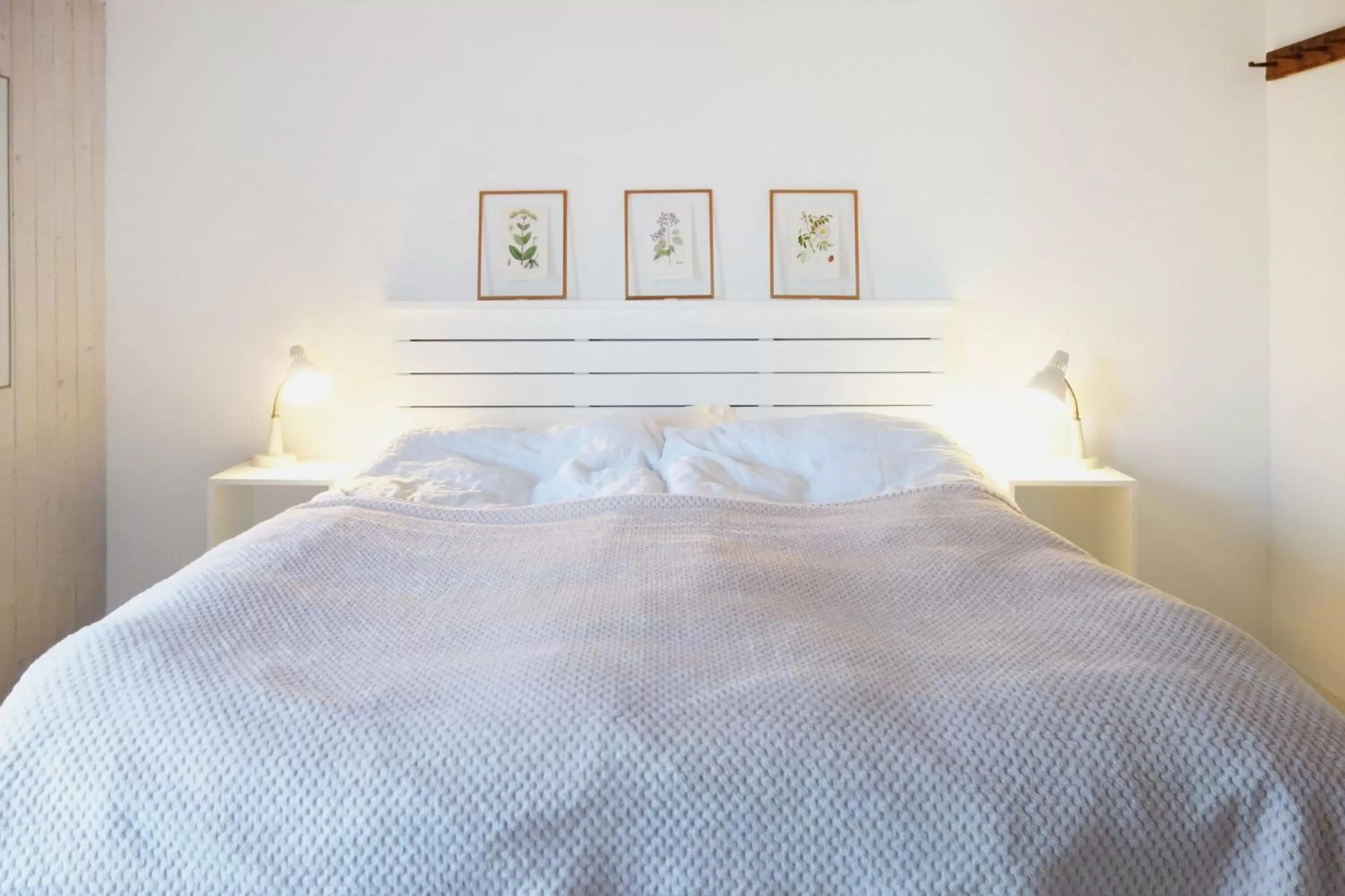 Bed in Vikens bed and Breakfast