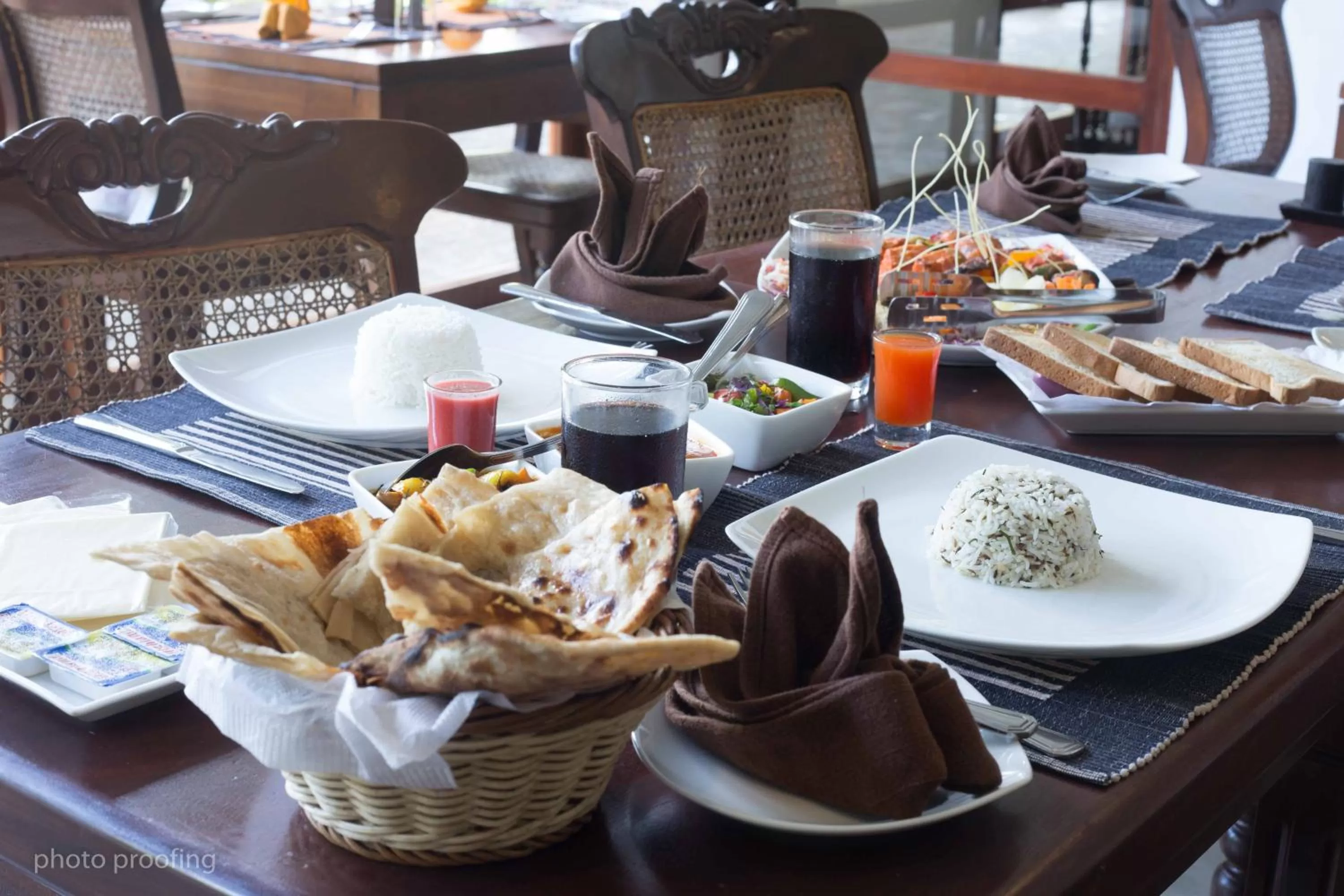 Food and drinks in Jaffna Heritage Hotel