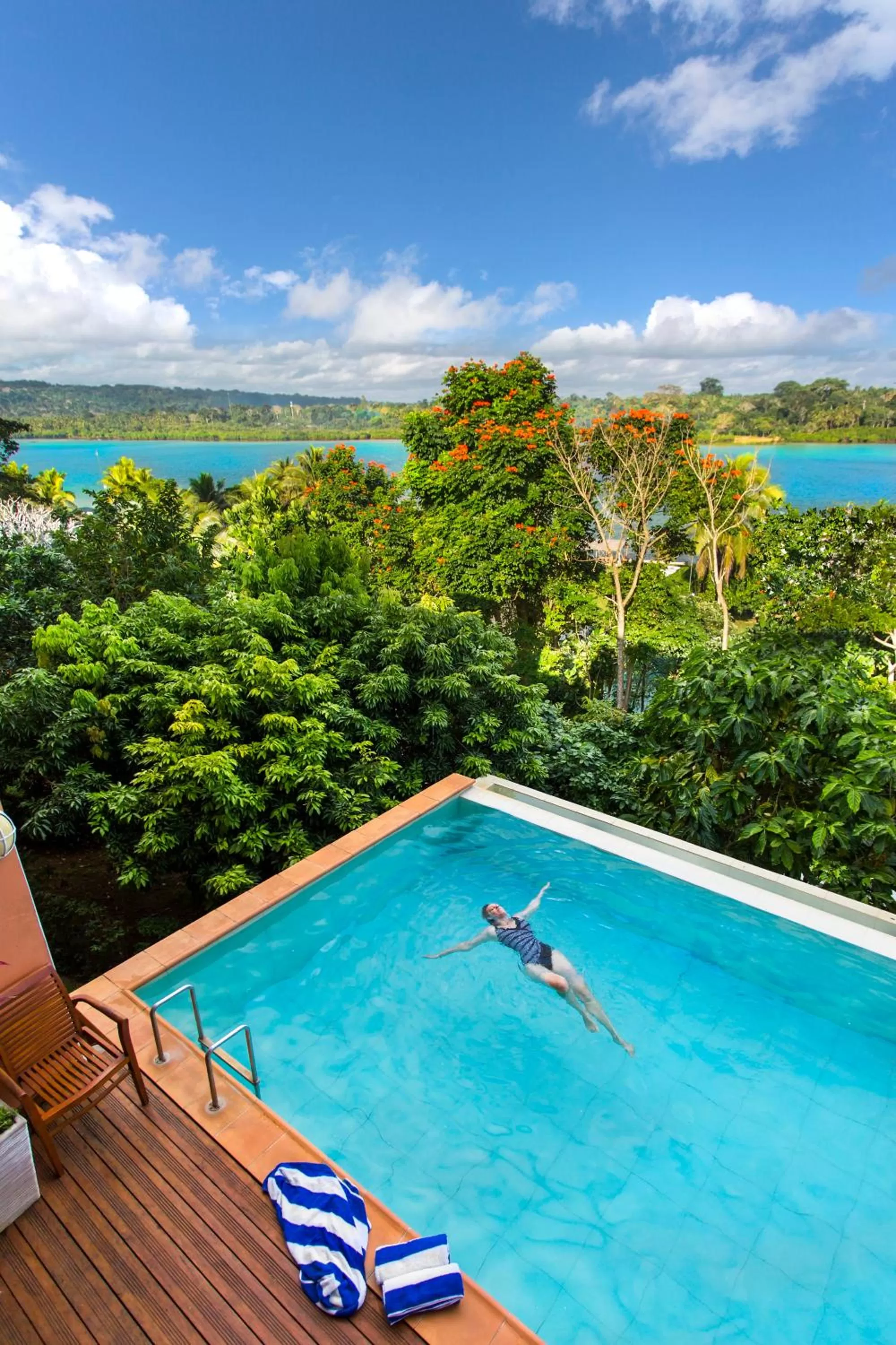Swimming pool in Poppy's on the Lagoon