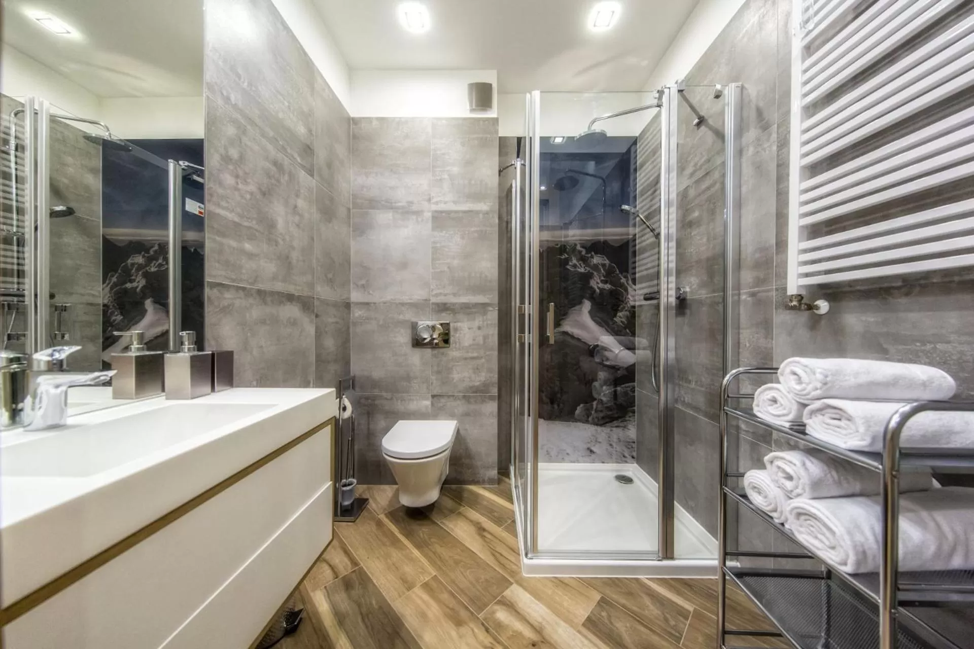 Bathroom in Aparthotel Giewont