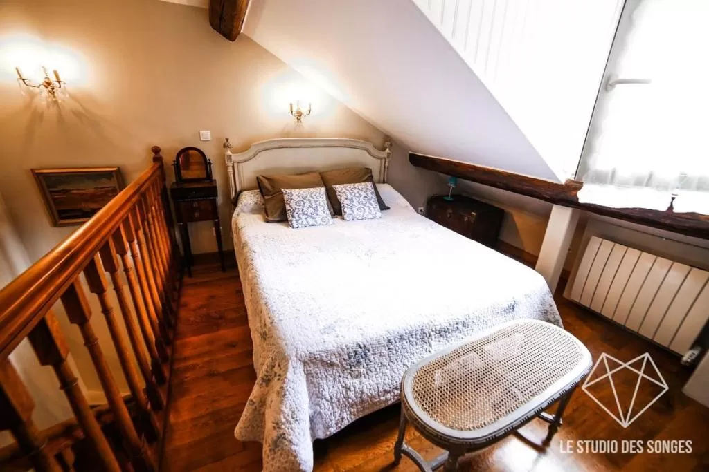 Bed in Chambre d'hôtes Le Petit Tertre