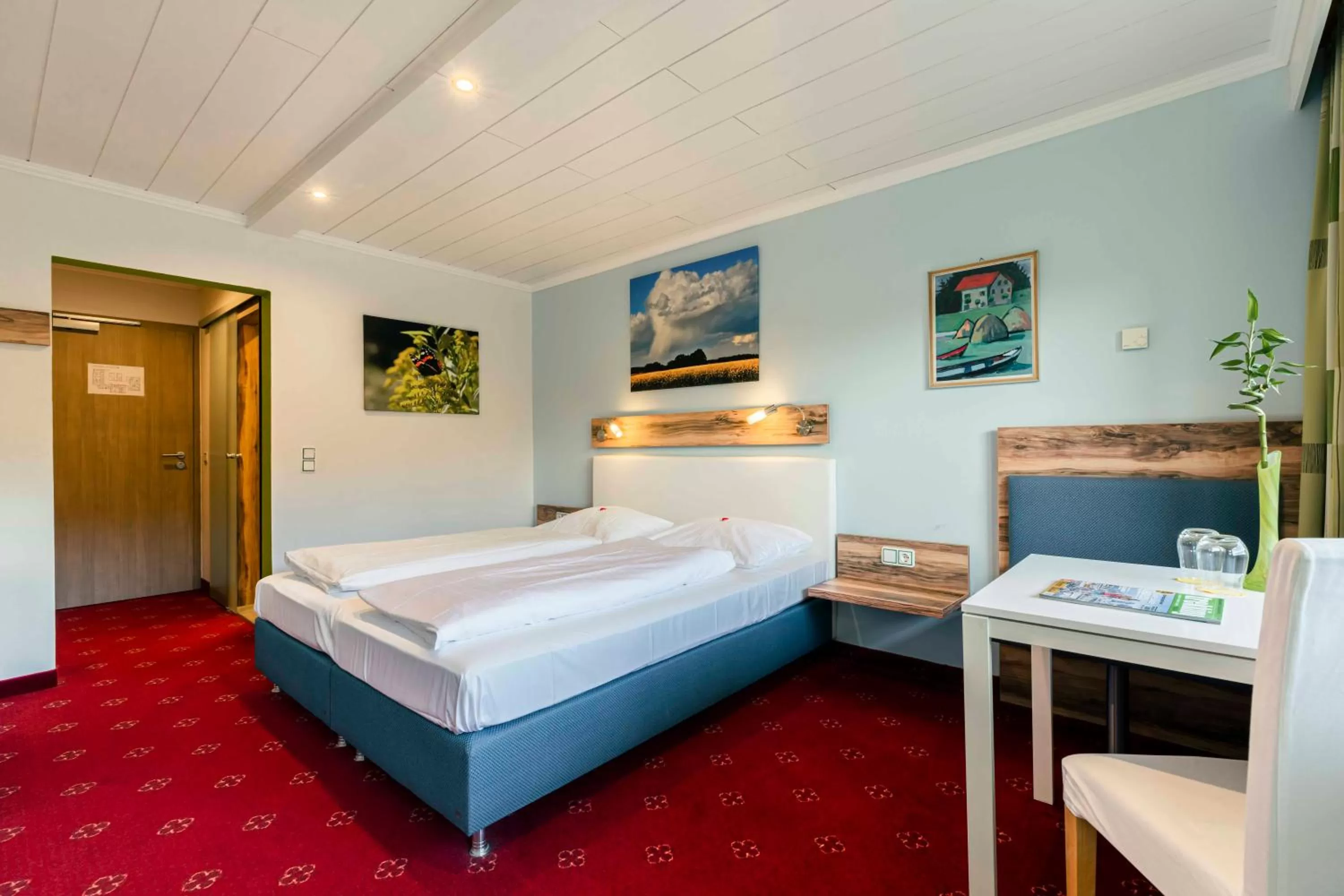 Bed in Landhotel GrünWies -Bonsai-Wellness Garni