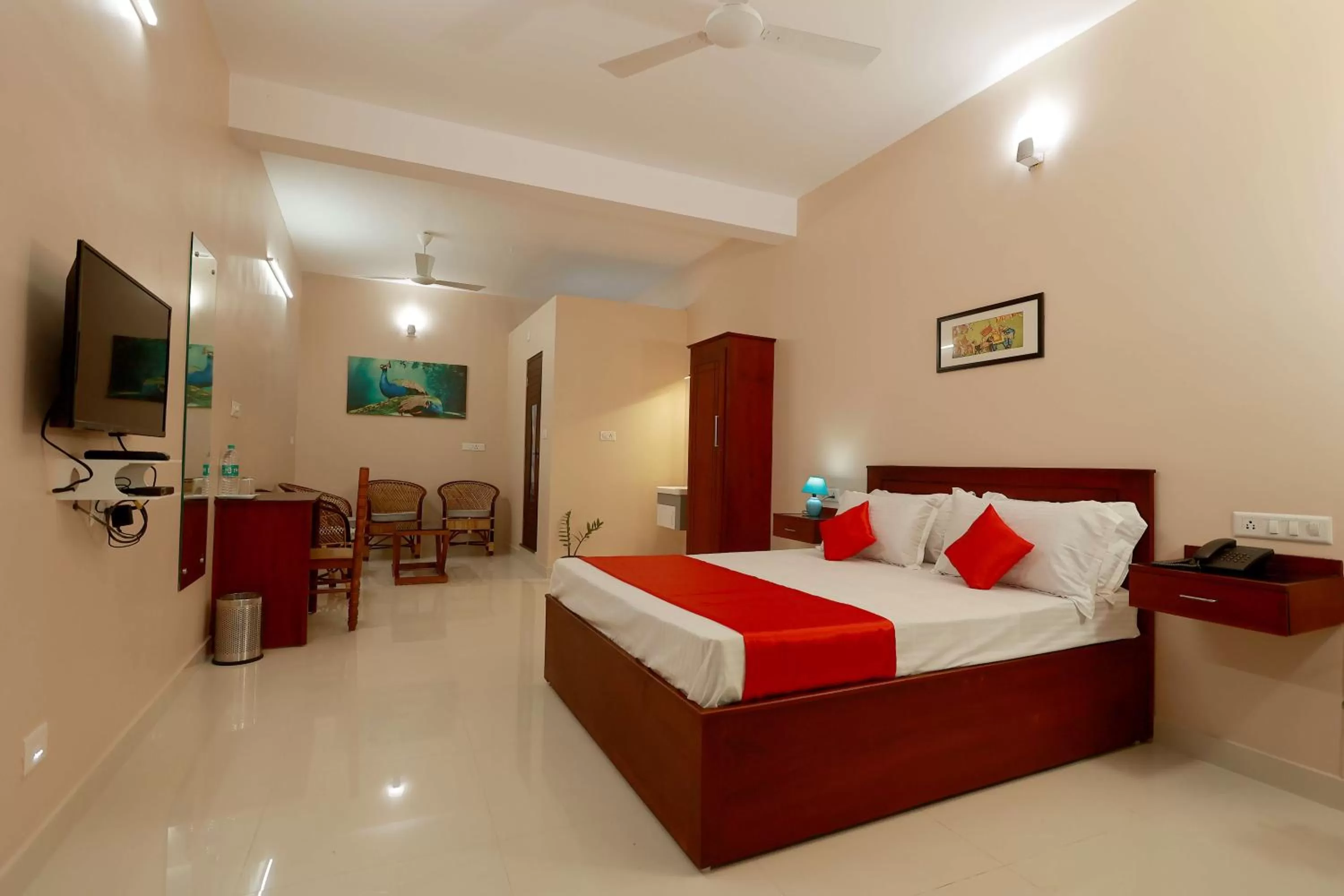 Photo of the whole room, Bed in Isha Residency