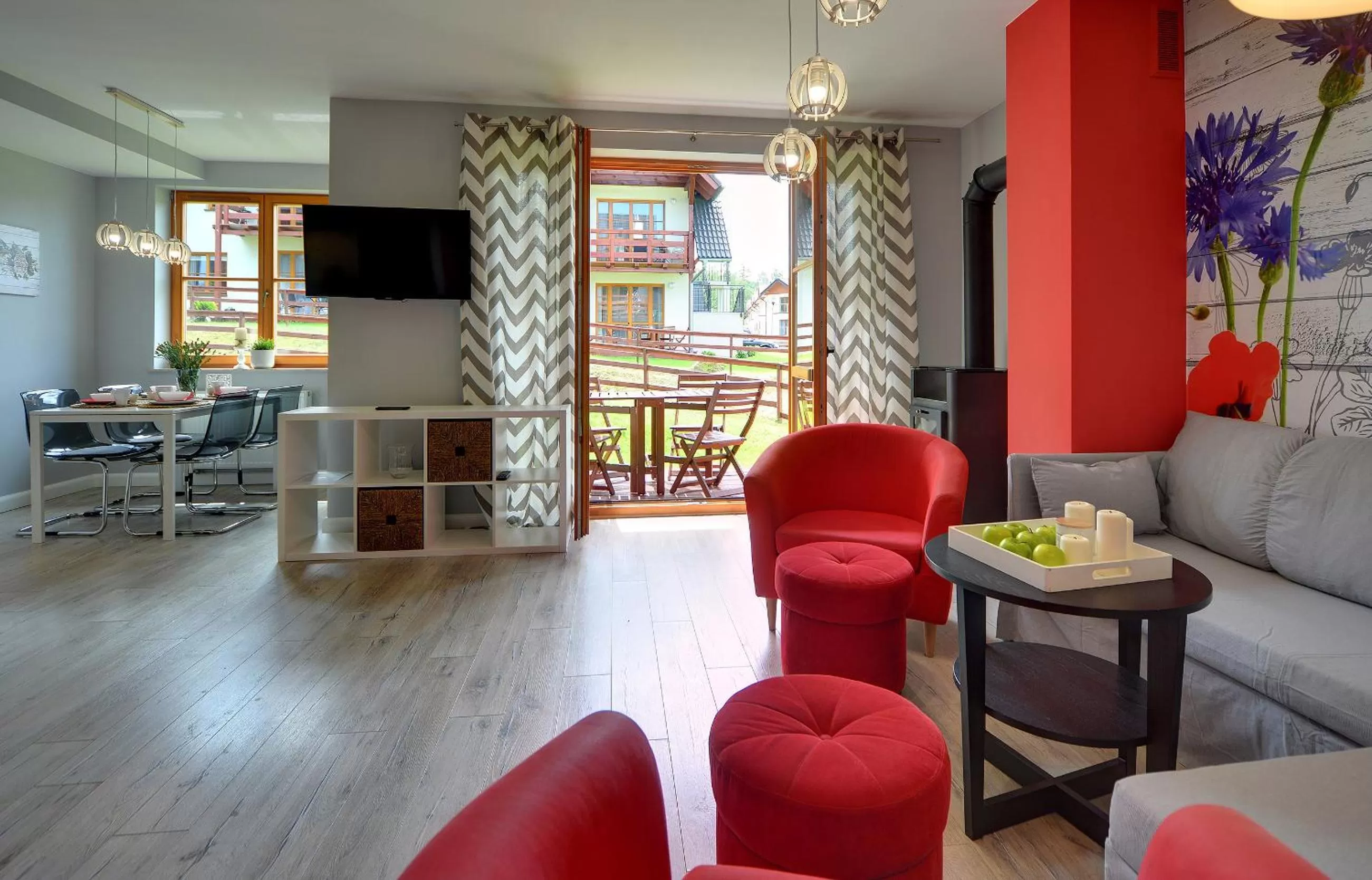 Living room, Seating Area in Apartamenty Sun Seasons 24 - Komuny Paryskiej 45