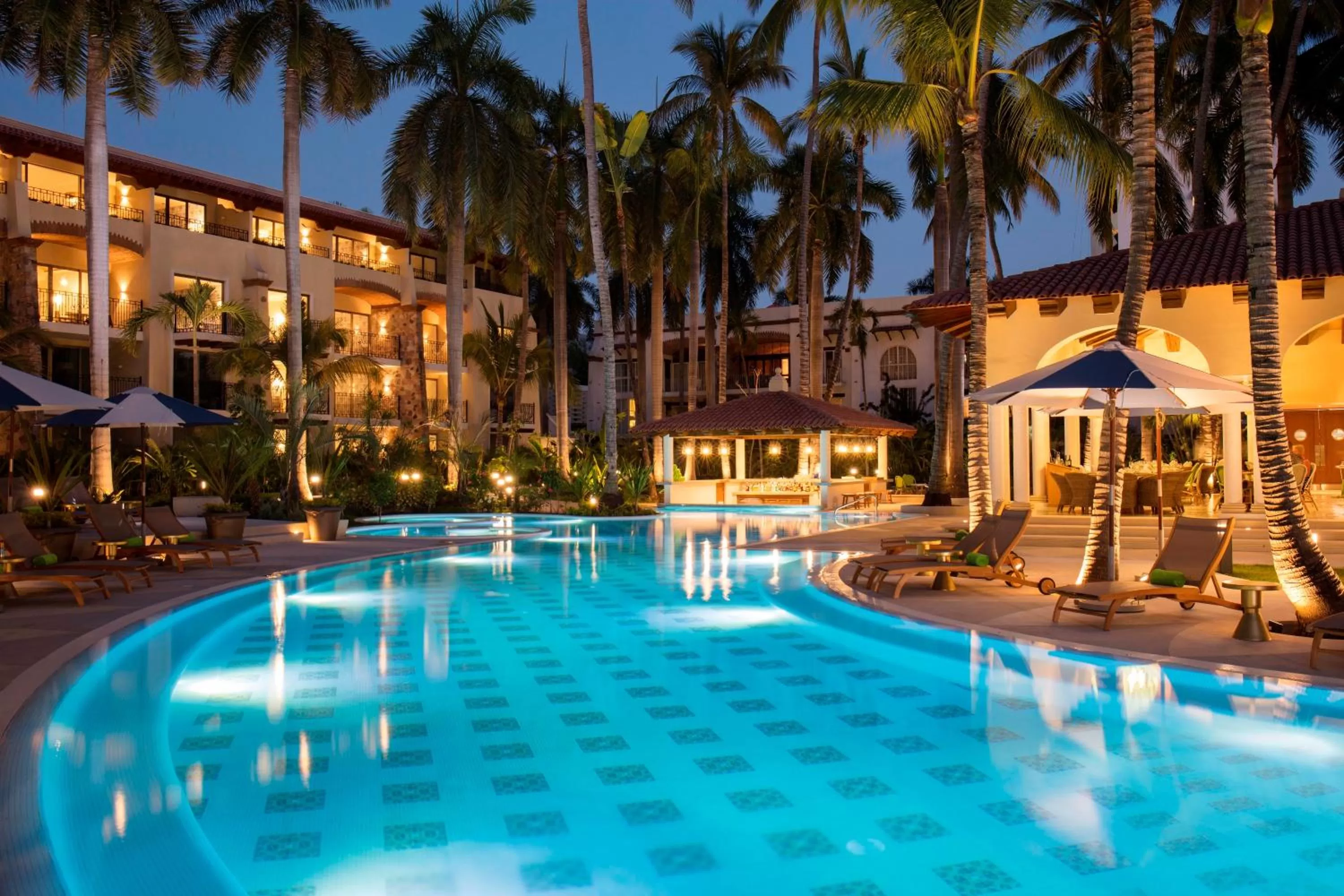Swimming pool in The Hacienda at Krystal Grand Puerto Vallarta- All Inclusive