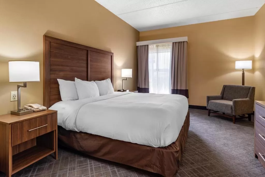 Photo of the whole room, Bed in Comfort Inn & Suites at Stone Mountain