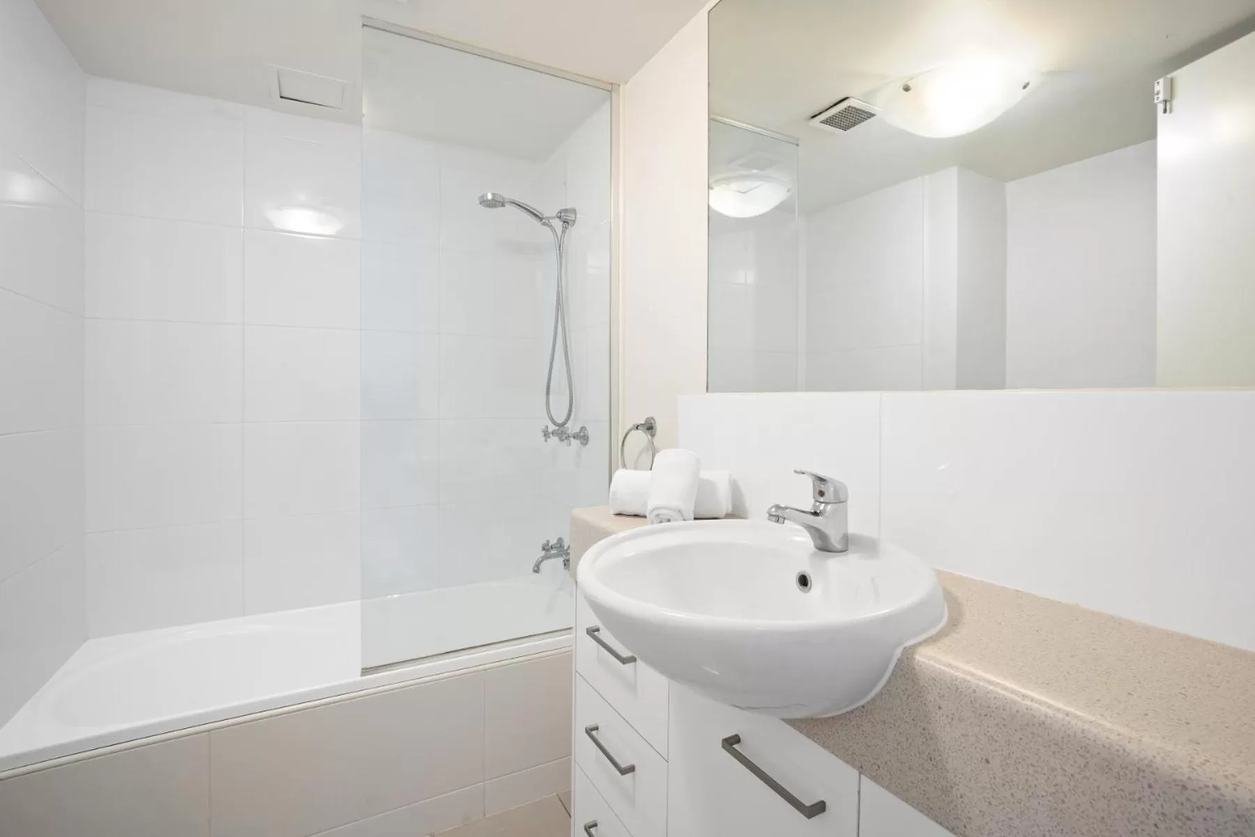 Shower in Kirra Palms Holiday Apartments